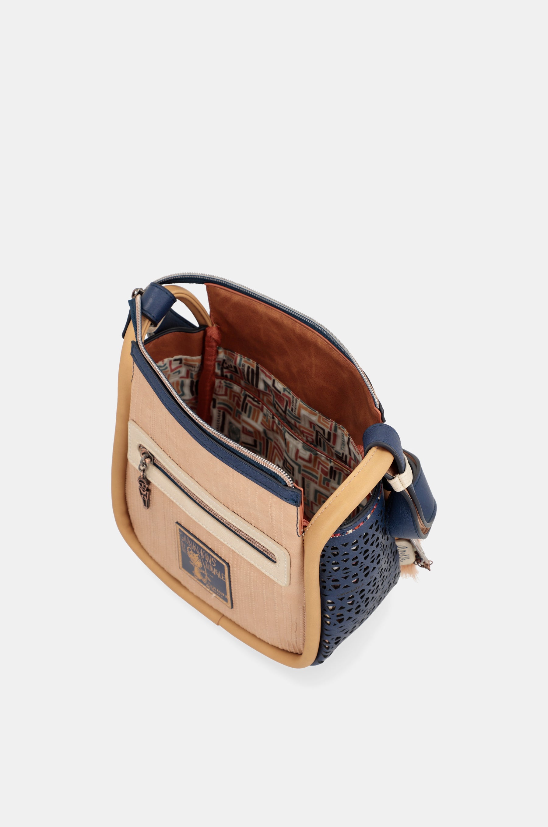Sac à bandoulière imprimé en bleu marine de la tribu Navy