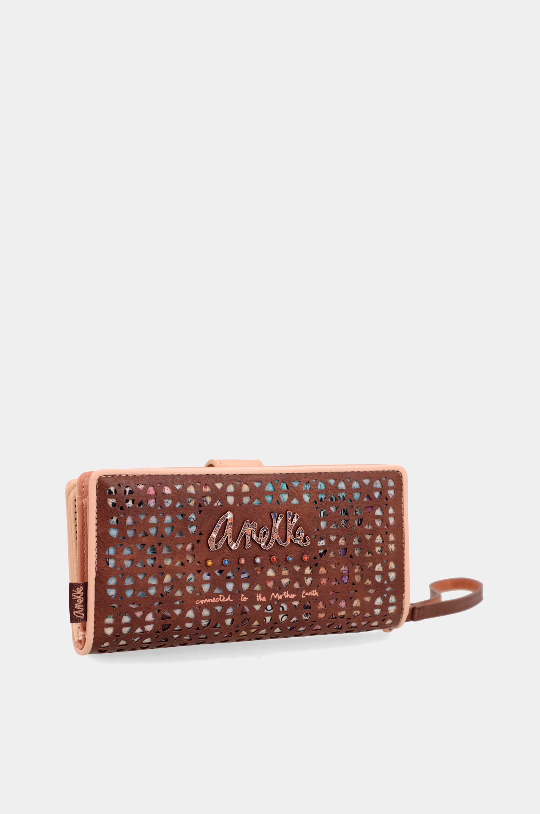 Tribu grand portefeuille RFID brun