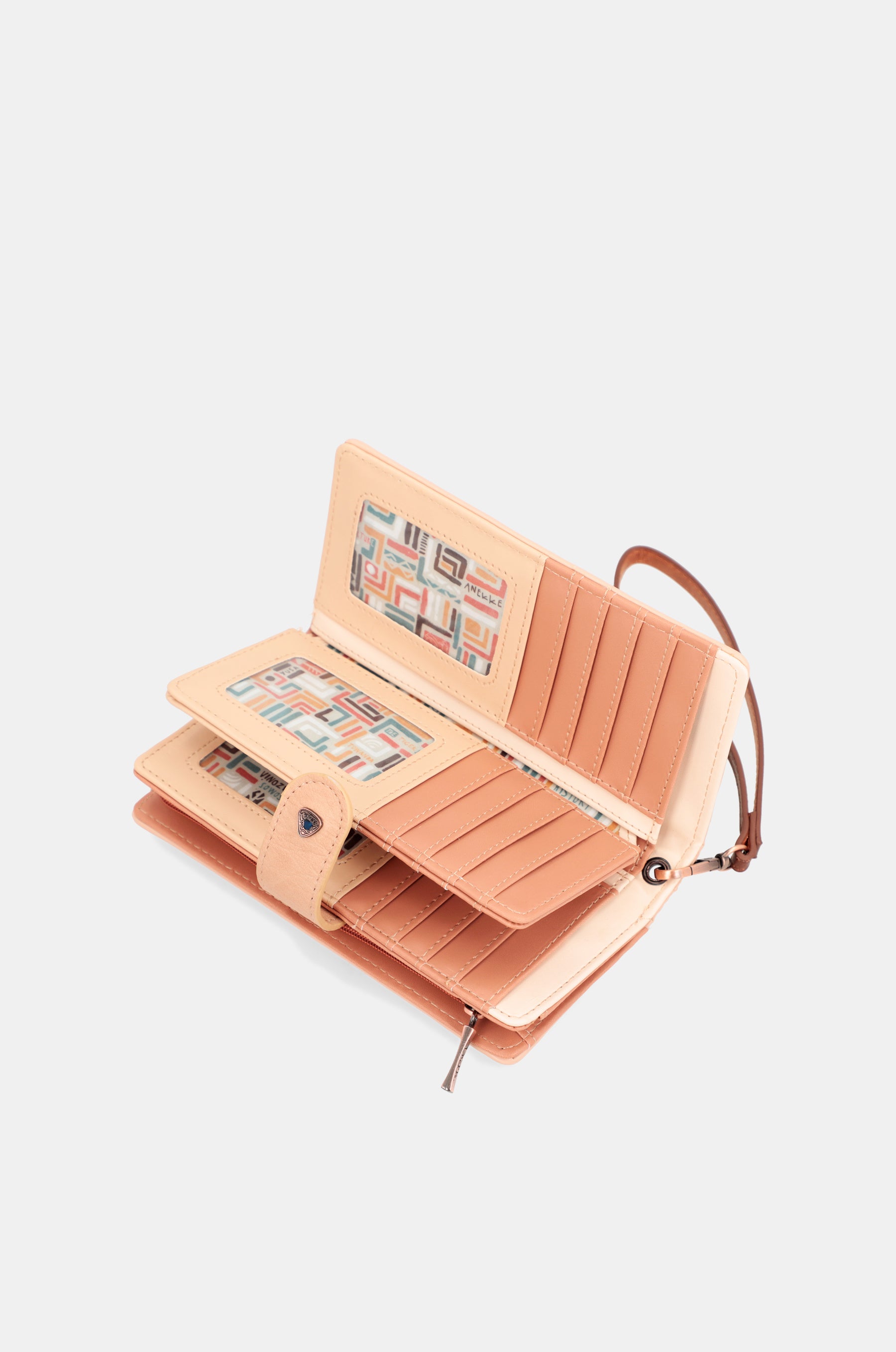 Tribu grand portefeuille RFID brun