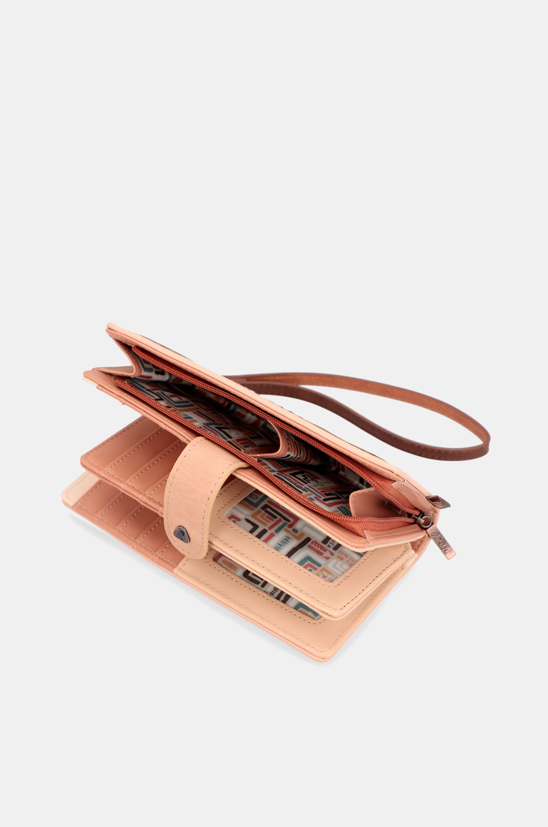 Tribu grand portefeuille RFID brun