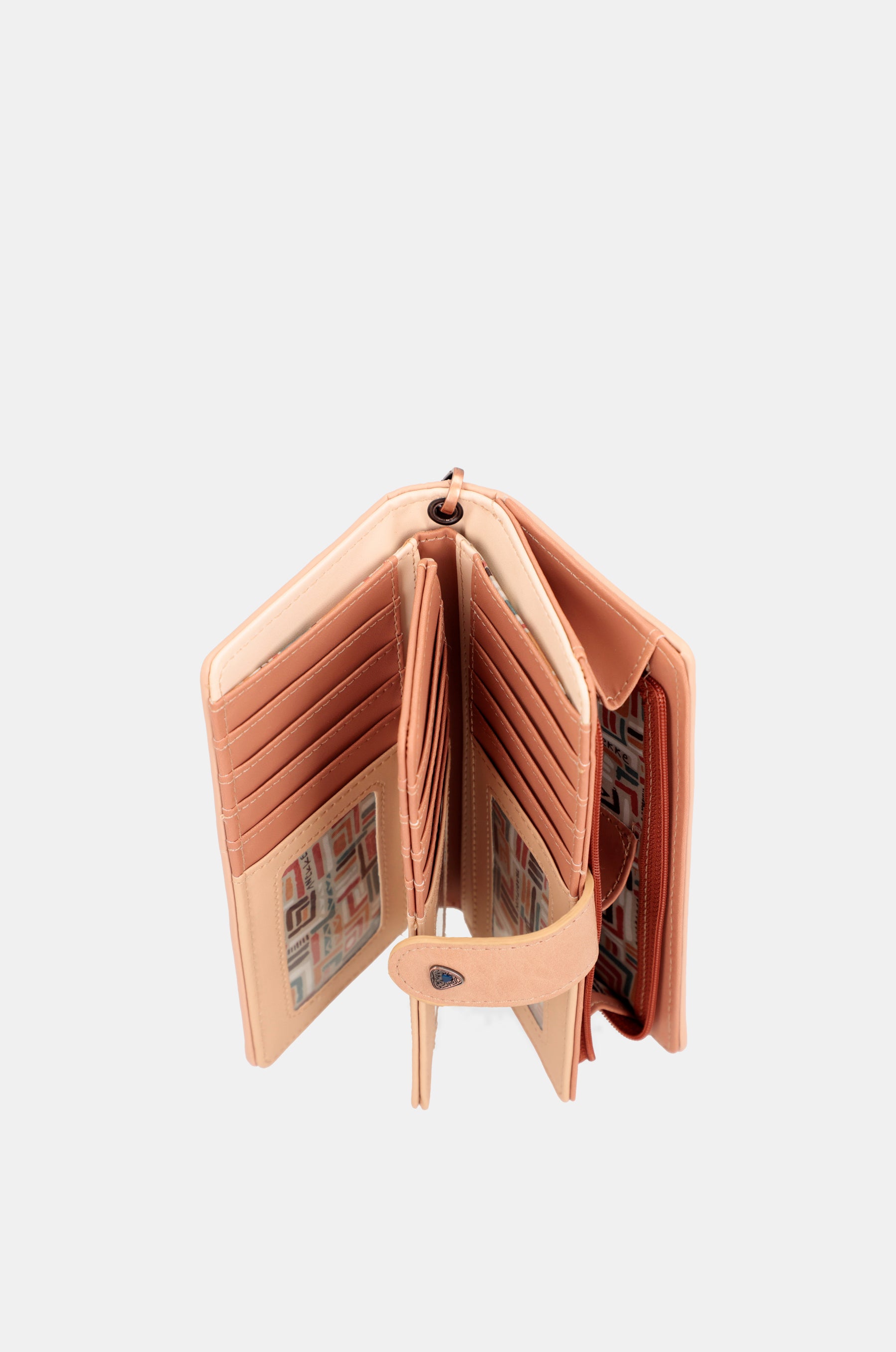 Tribu grand portefeuille RFID brun