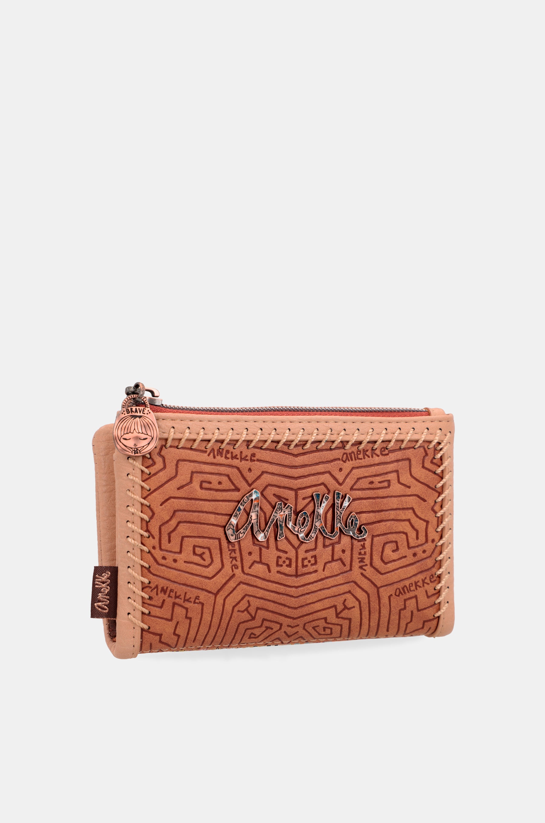 Tribe portefeuille RFID brun moyen