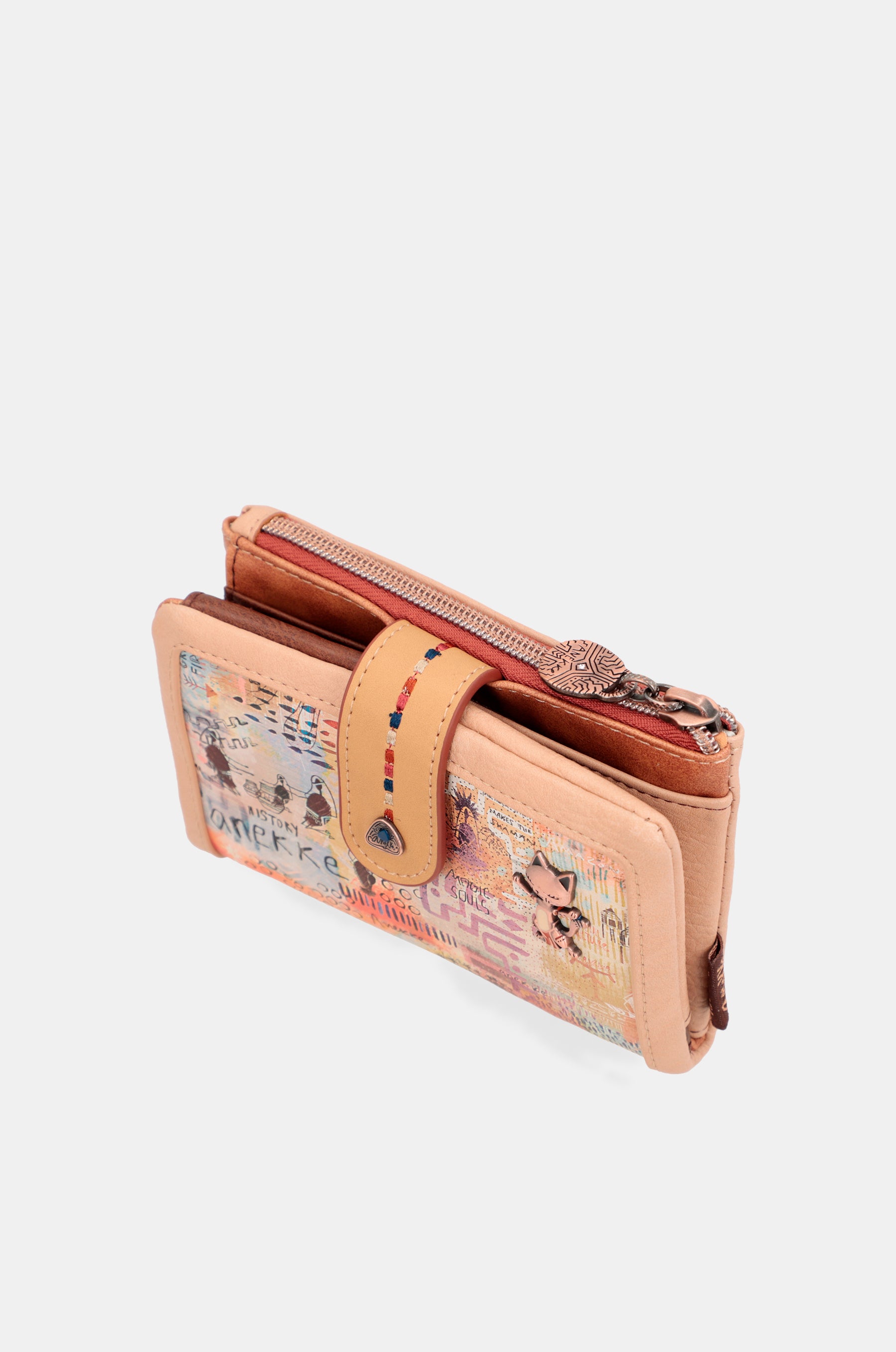 Tribe portefeuille RFID brun moyen