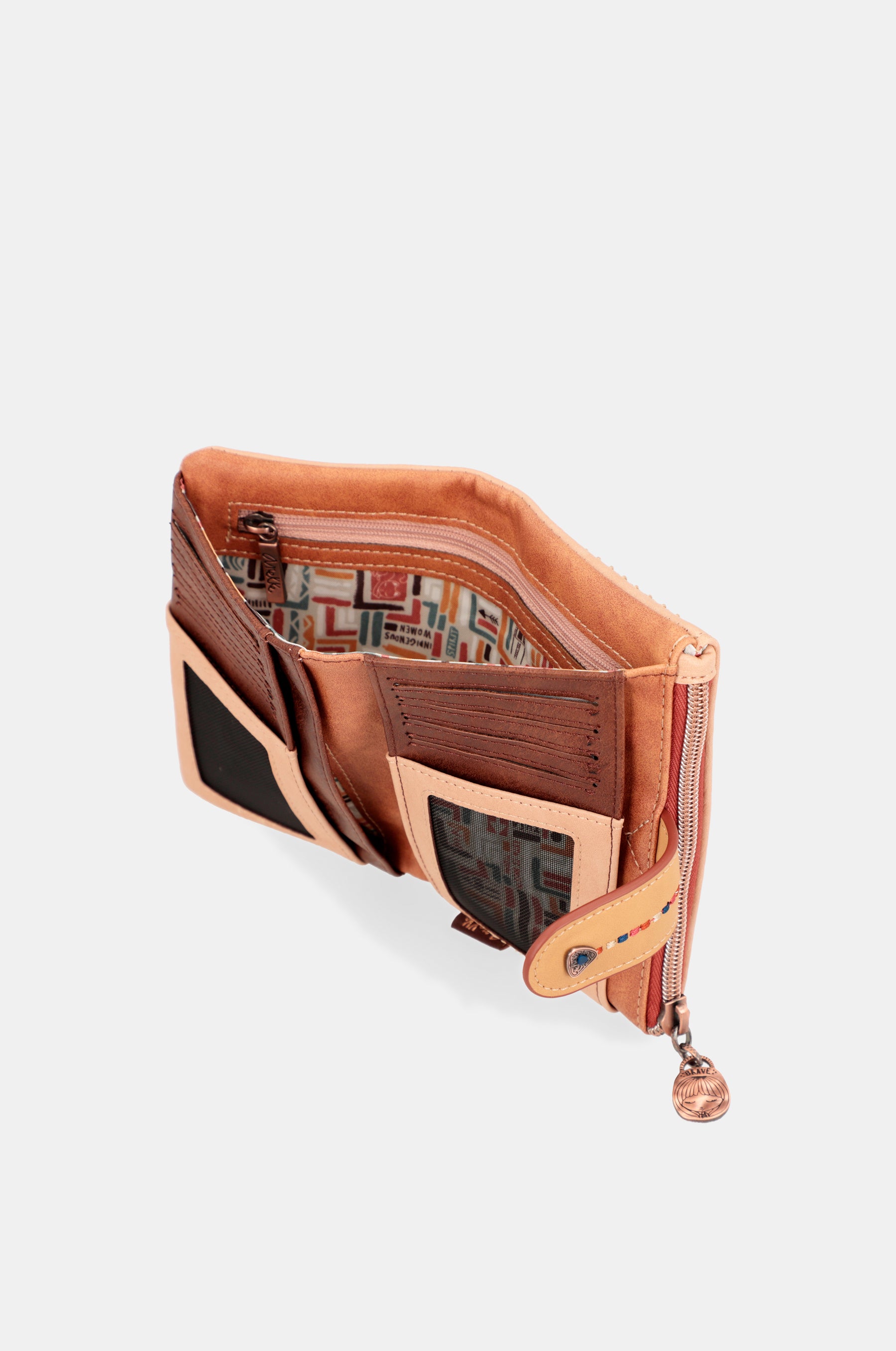 Tribe portefeuille RFID brun moyen