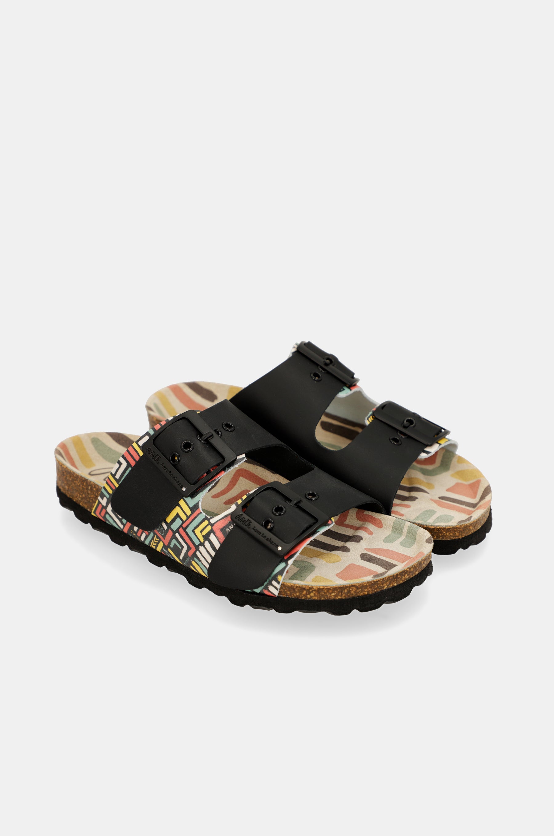 Sandales bio de Kene Noir Femmes