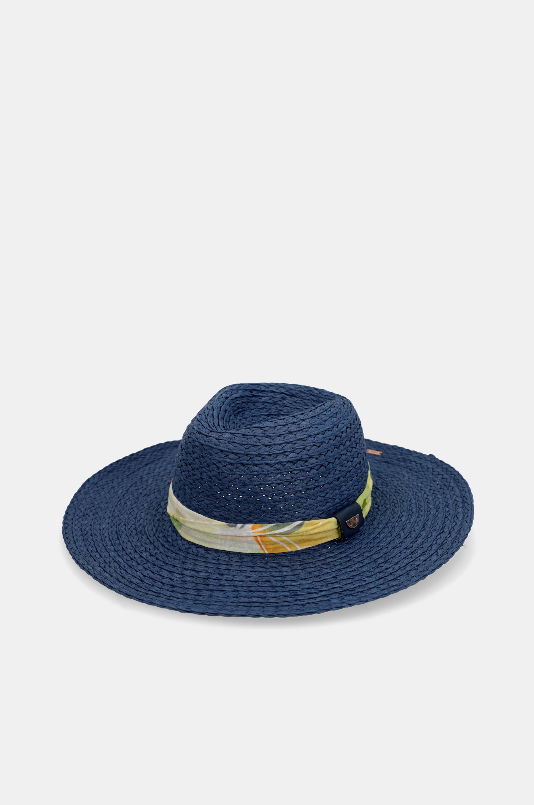 Chapeau de raffina bleu marine