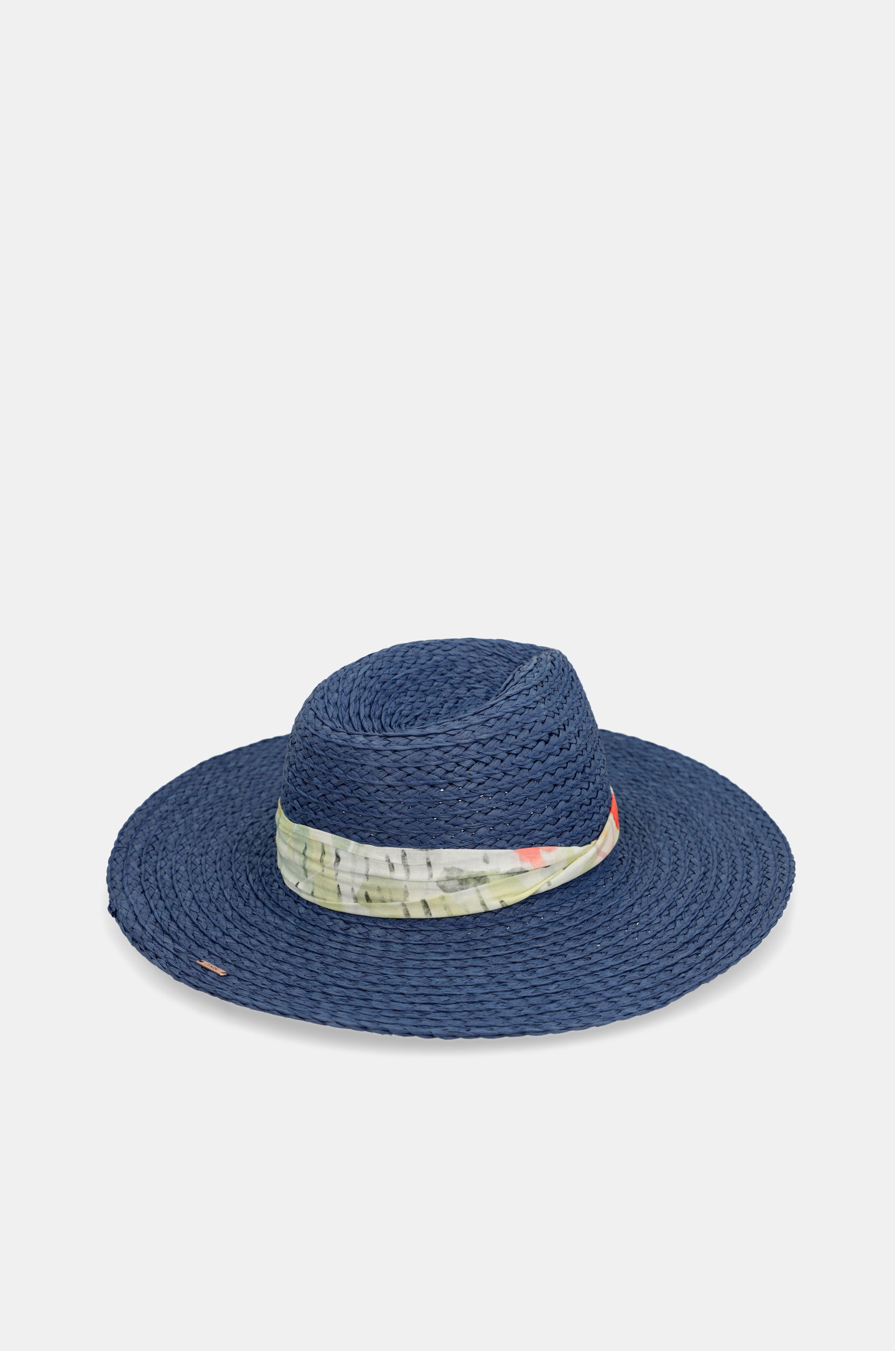 Chapeau de raffina bleu marine