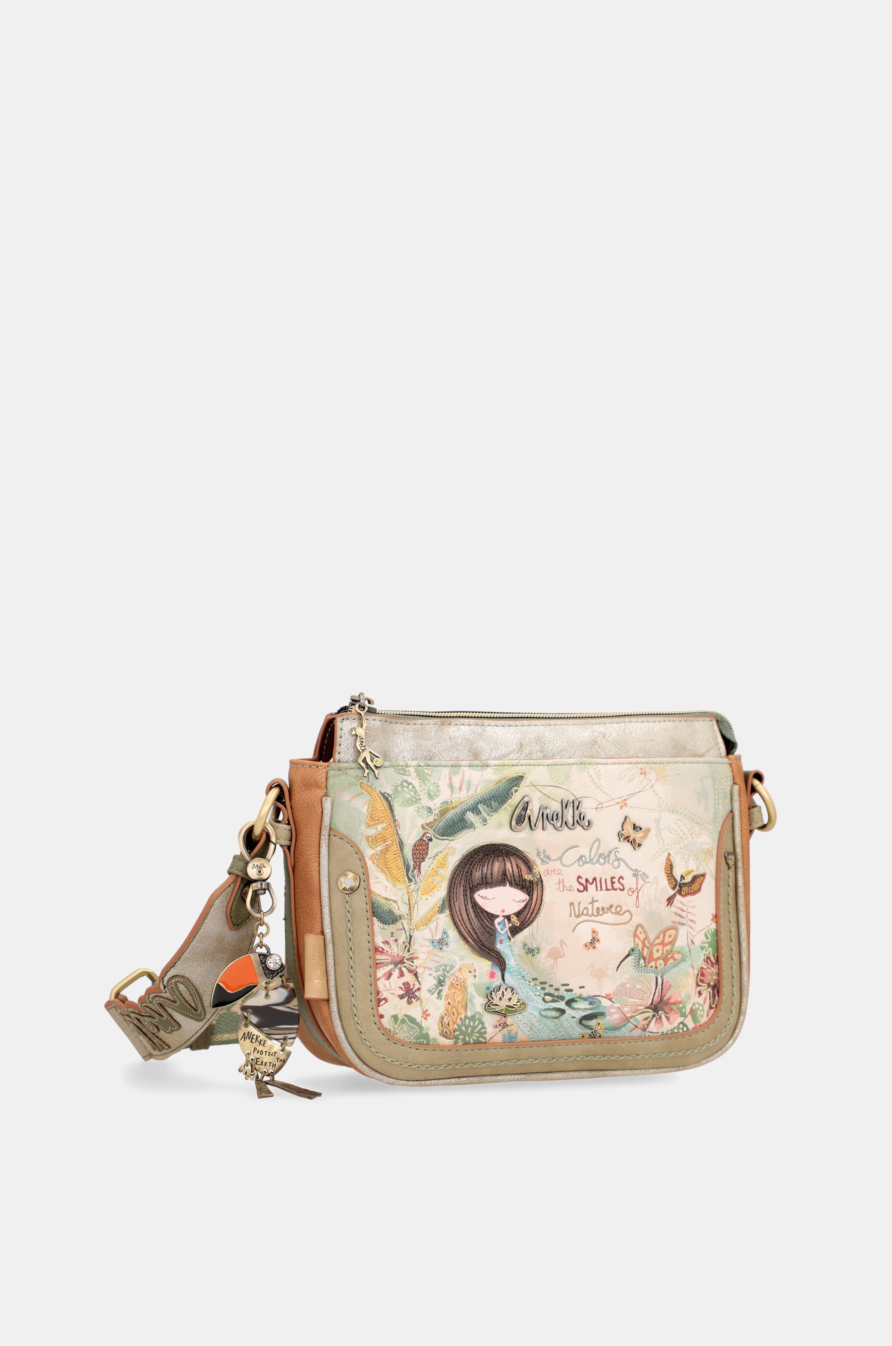 Amazonia Medium Crossbody Sac avec 3 compartiments
