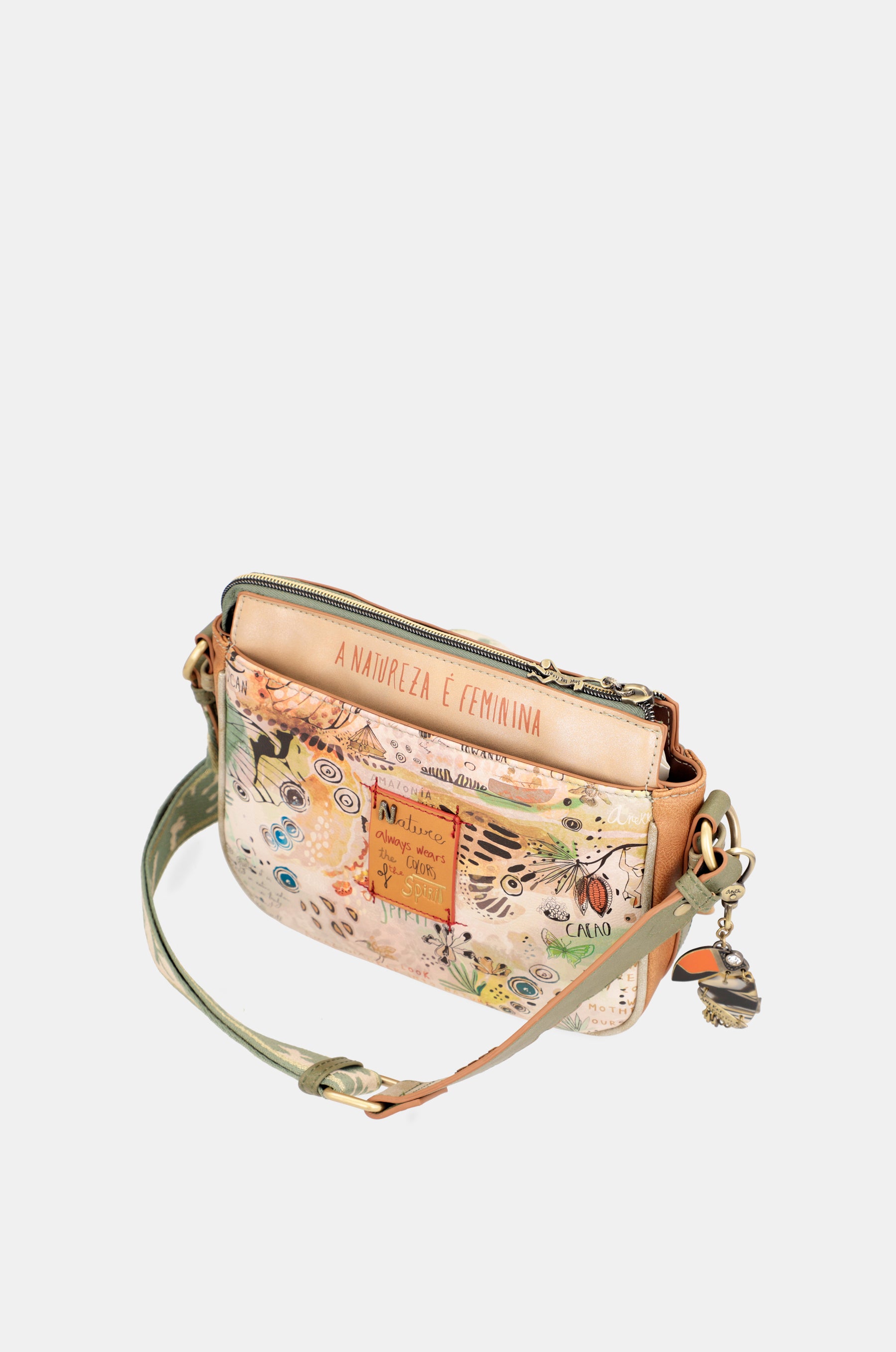 Amazonia Medium Crossbody Sac avec 3 compartiments