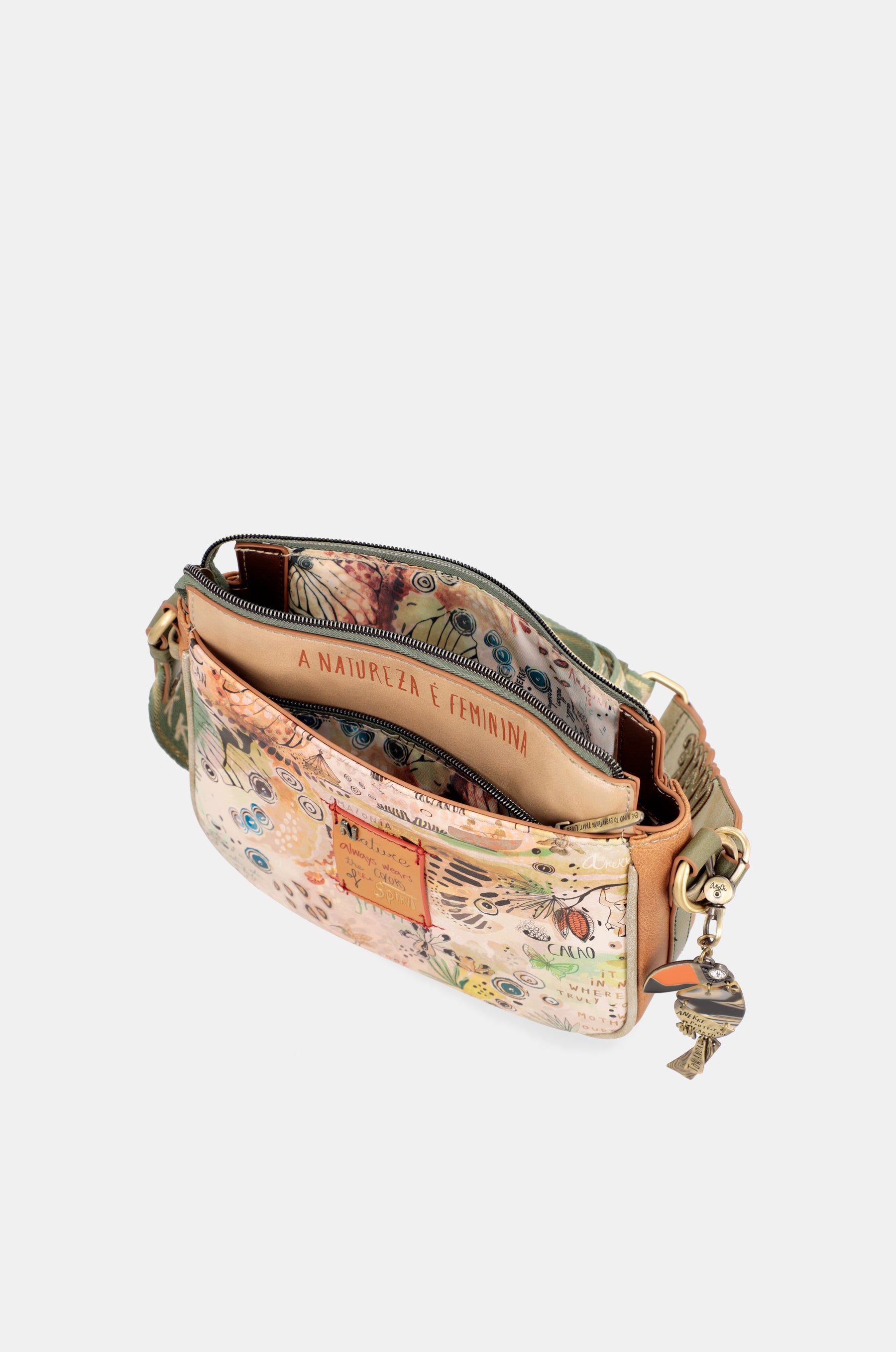 Amazonia Medium Crossbody Sac avec 3 compartiments