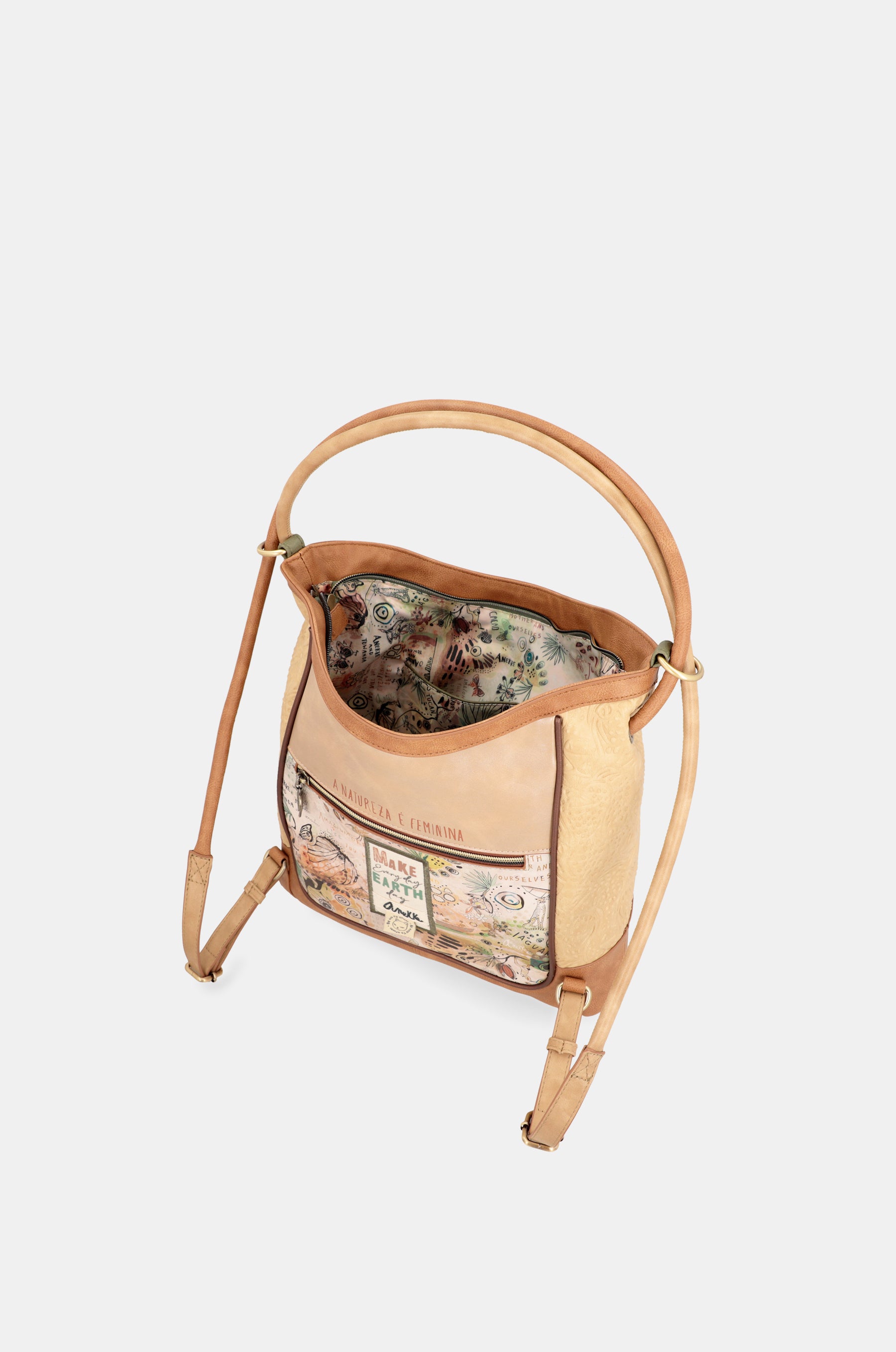Amazonia Convertible Crossbody Sac avec sac à dos