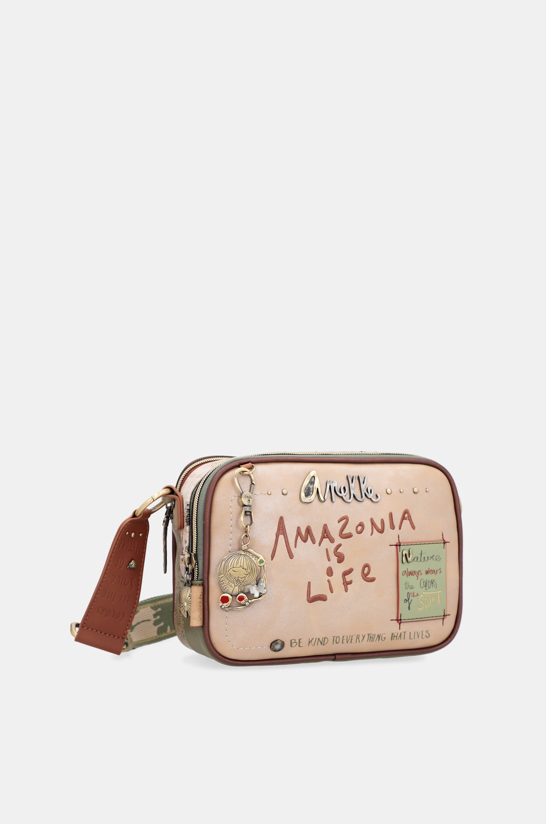 Sac à bandoulière papillon avec doubles compartiments
