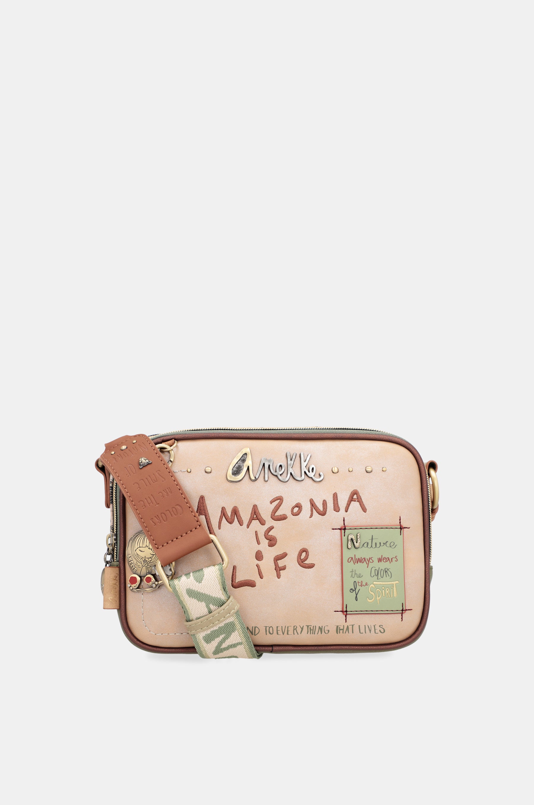 Sac à bandoulière papillon avec doubles compartiments