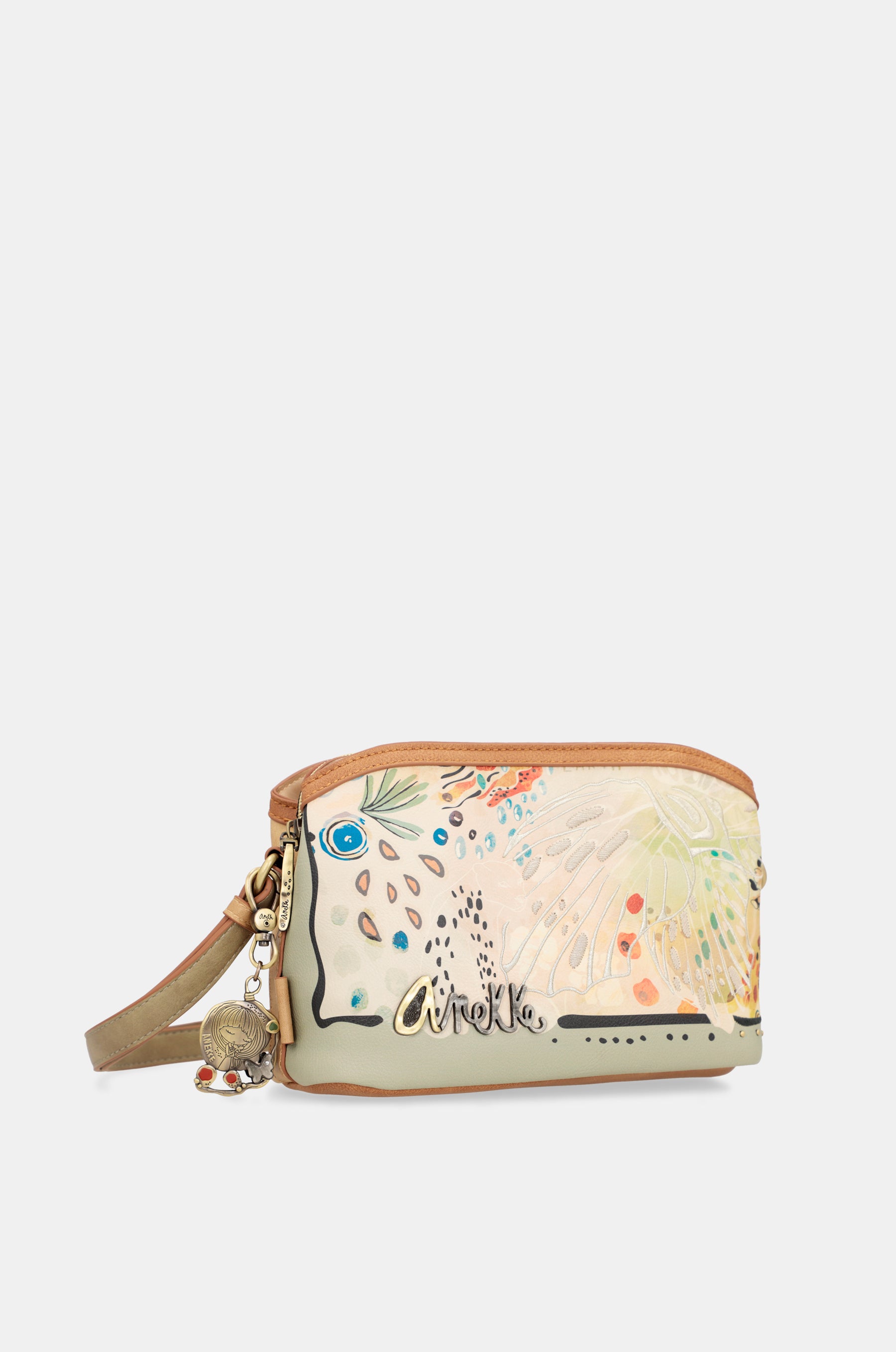 Sac à bandoulière papillon avec triple compartiments