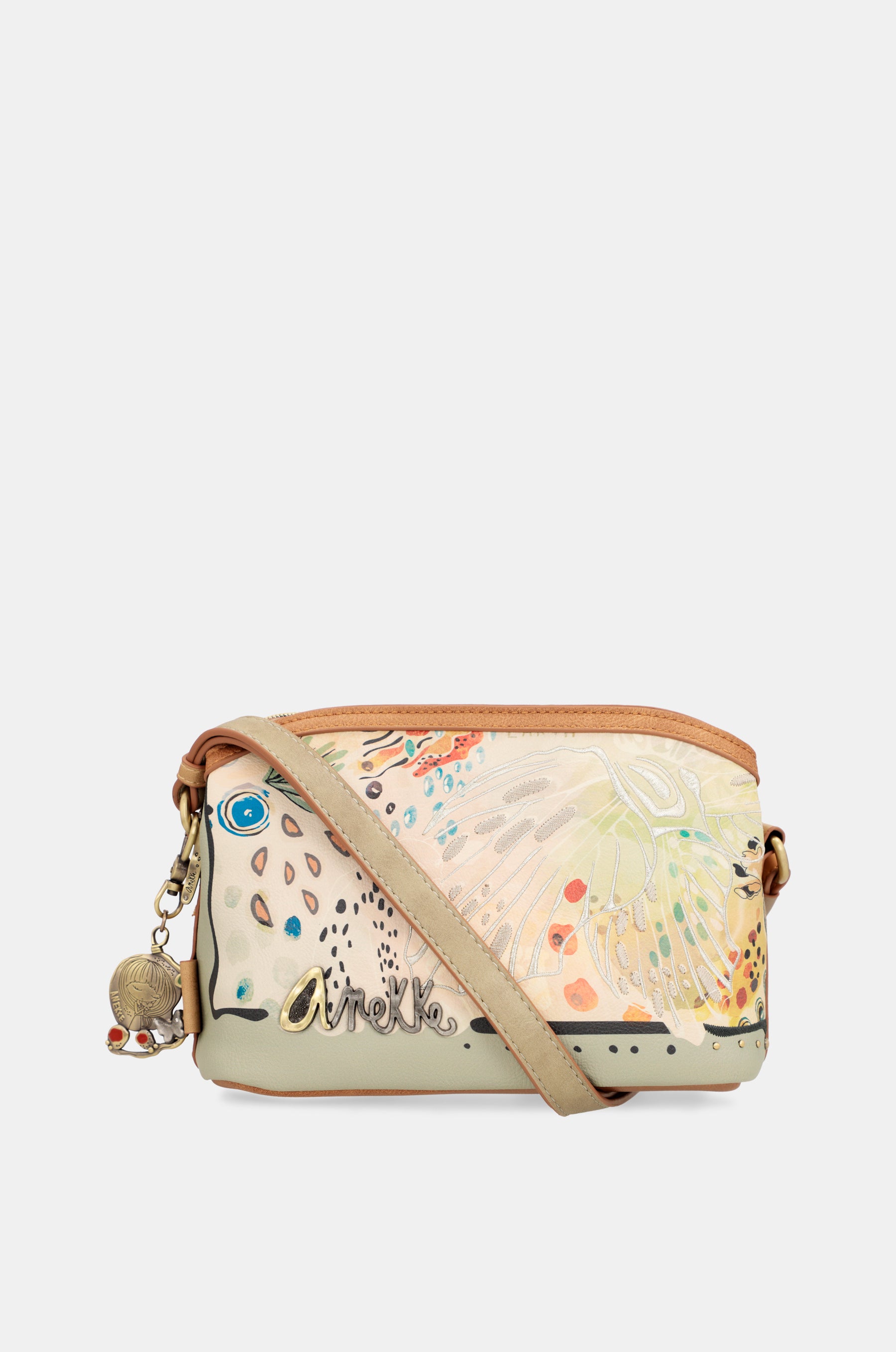 Sac à bandoulière papillon avec triple compartiments
