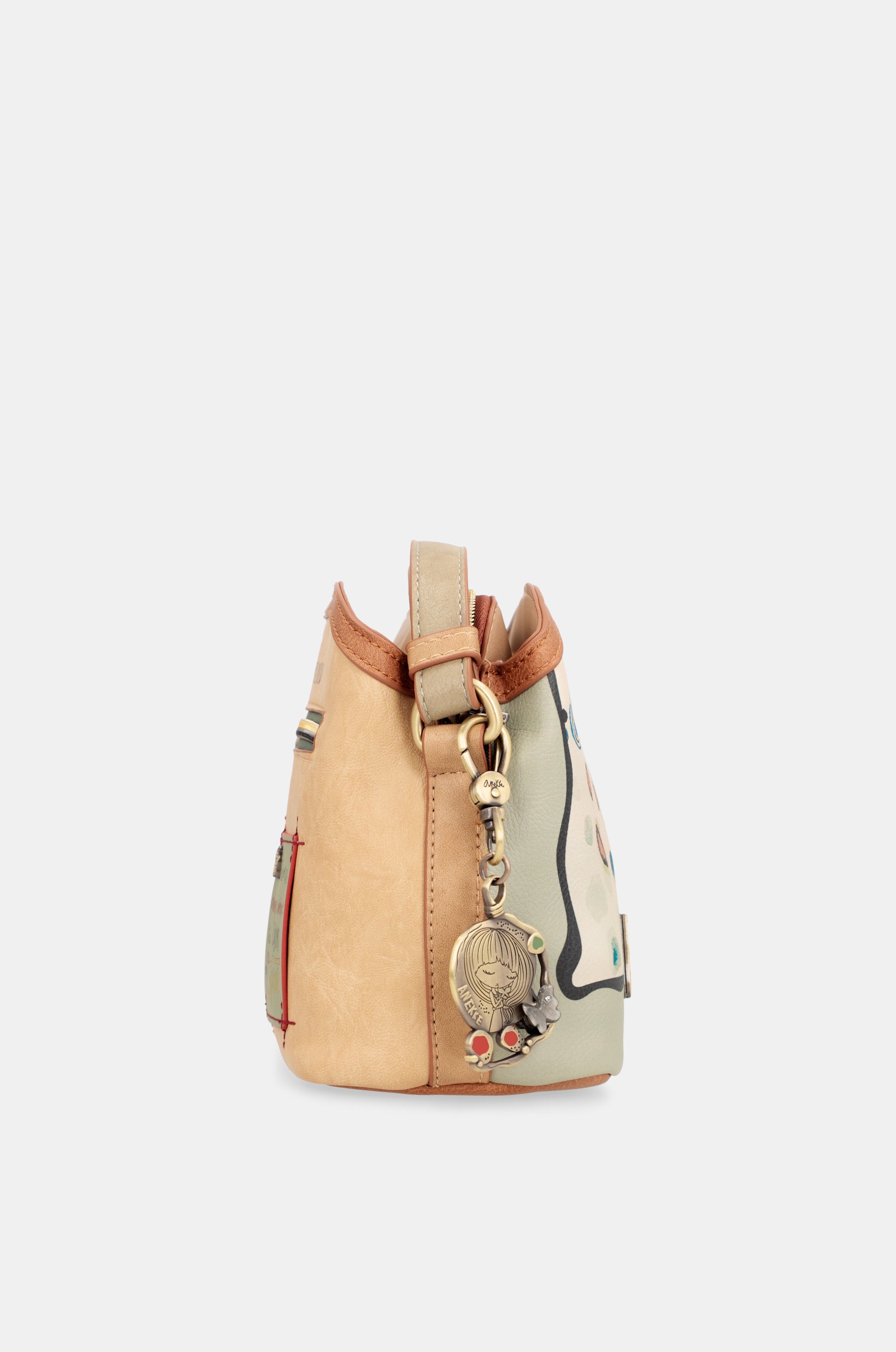 Sac à bandoulière papillon avec triple compartiments