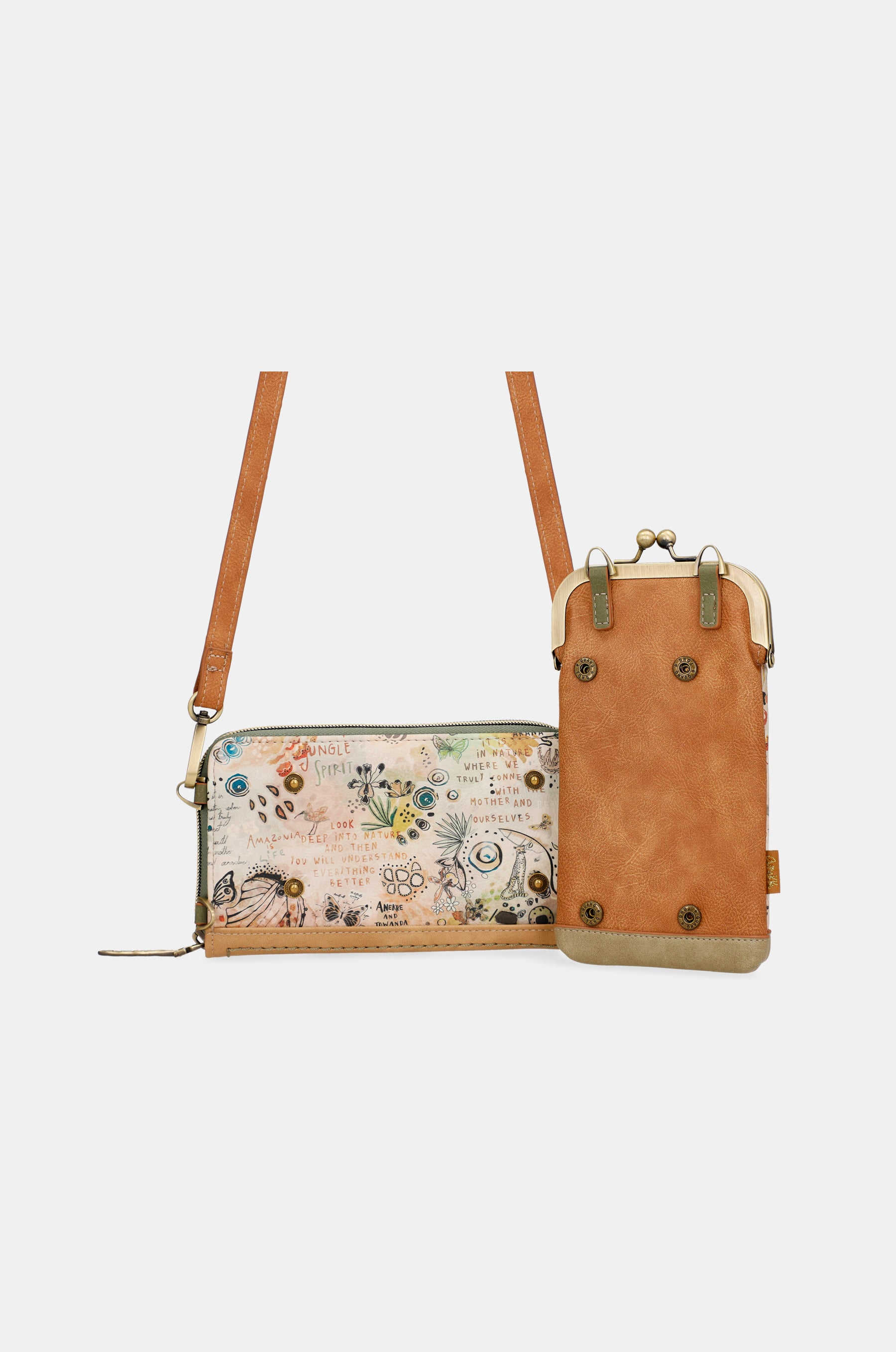 Butterfly 2 en 1 Messager et sac de portefeuille