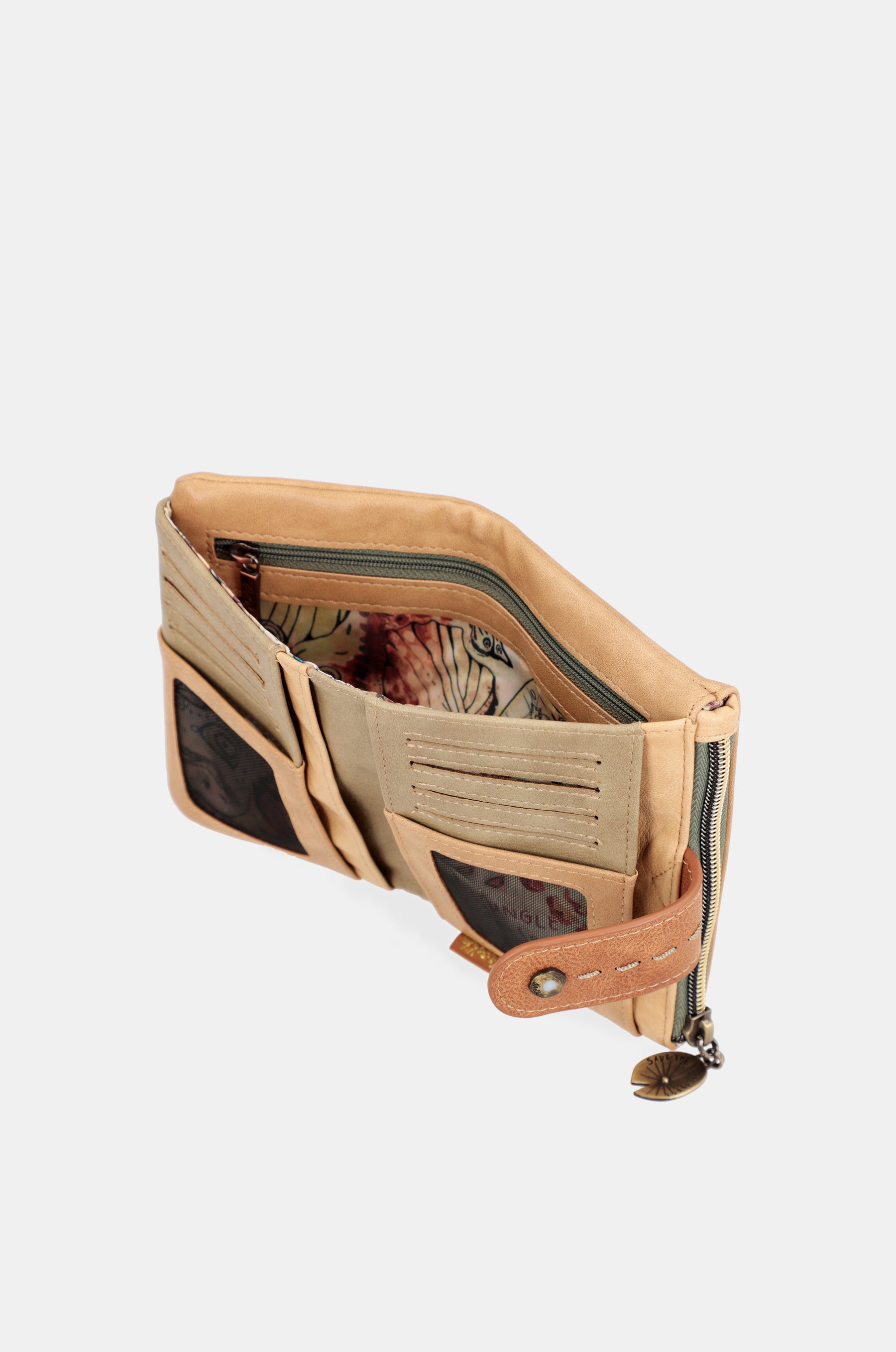 Portefeuille RFID flexible moyen papillon