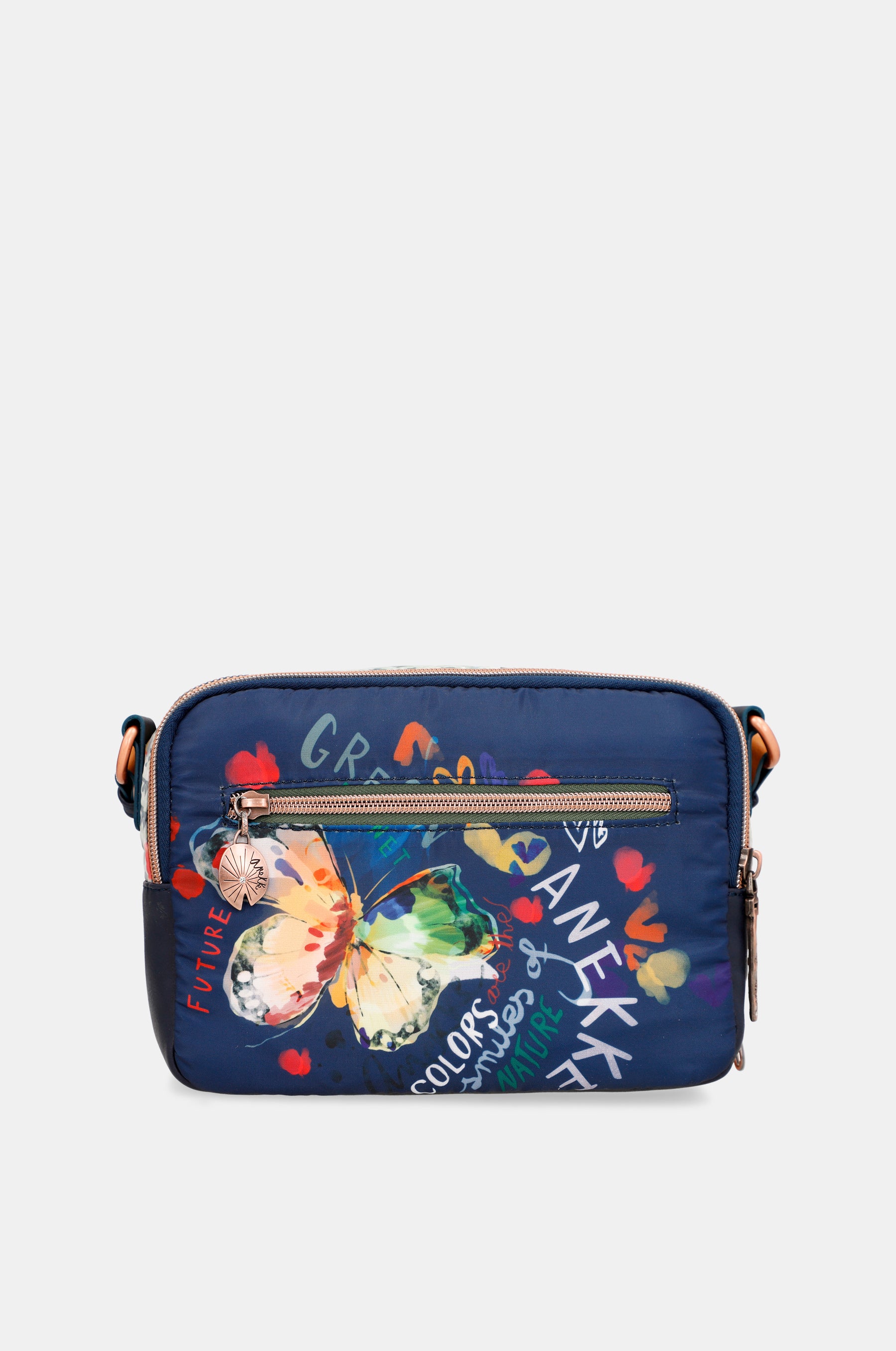 Nature Pachamama Navy Blue Crossbody Bag Anekke