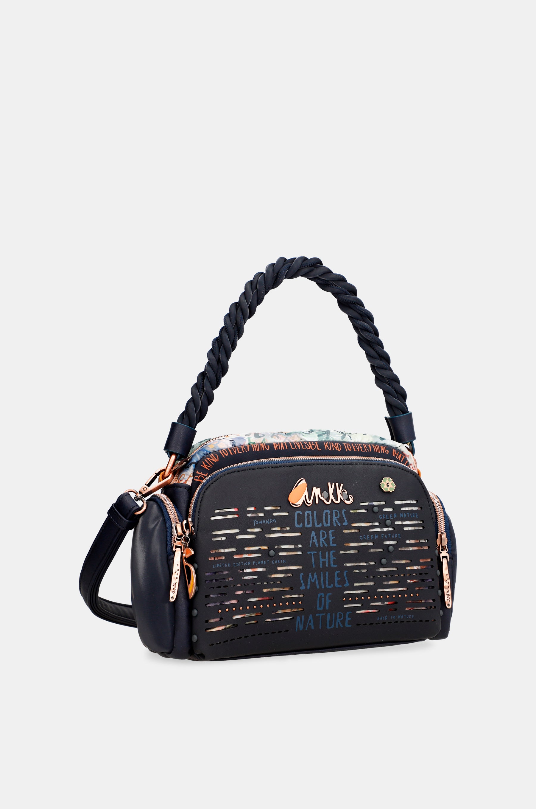 Nature Pachamama Blue Crossbody Bag