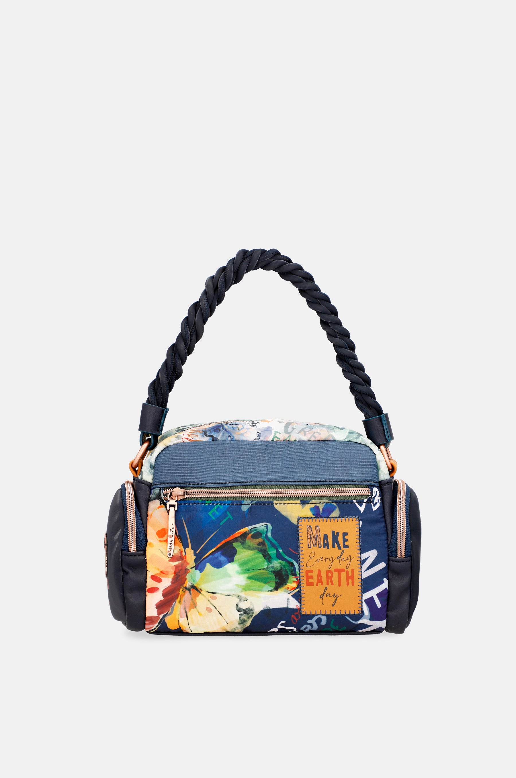 Nature Pachamama Blue Crossbody Bag