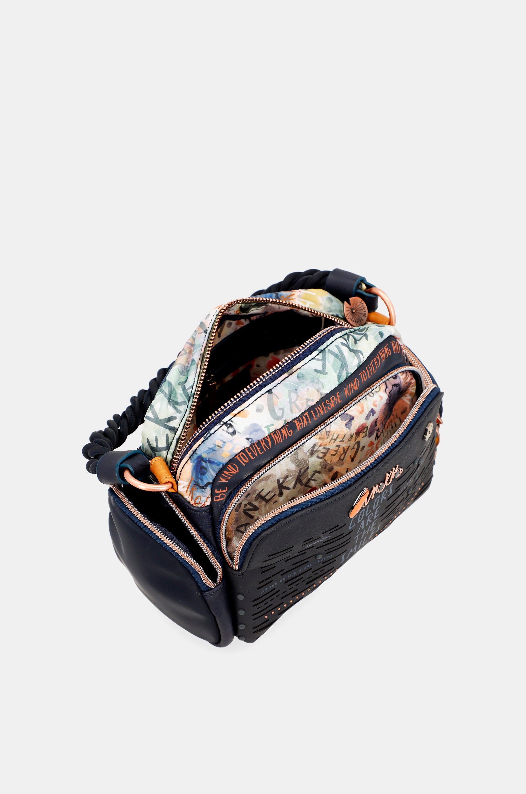 Nature Pachamama Blue Crossbody Bag
