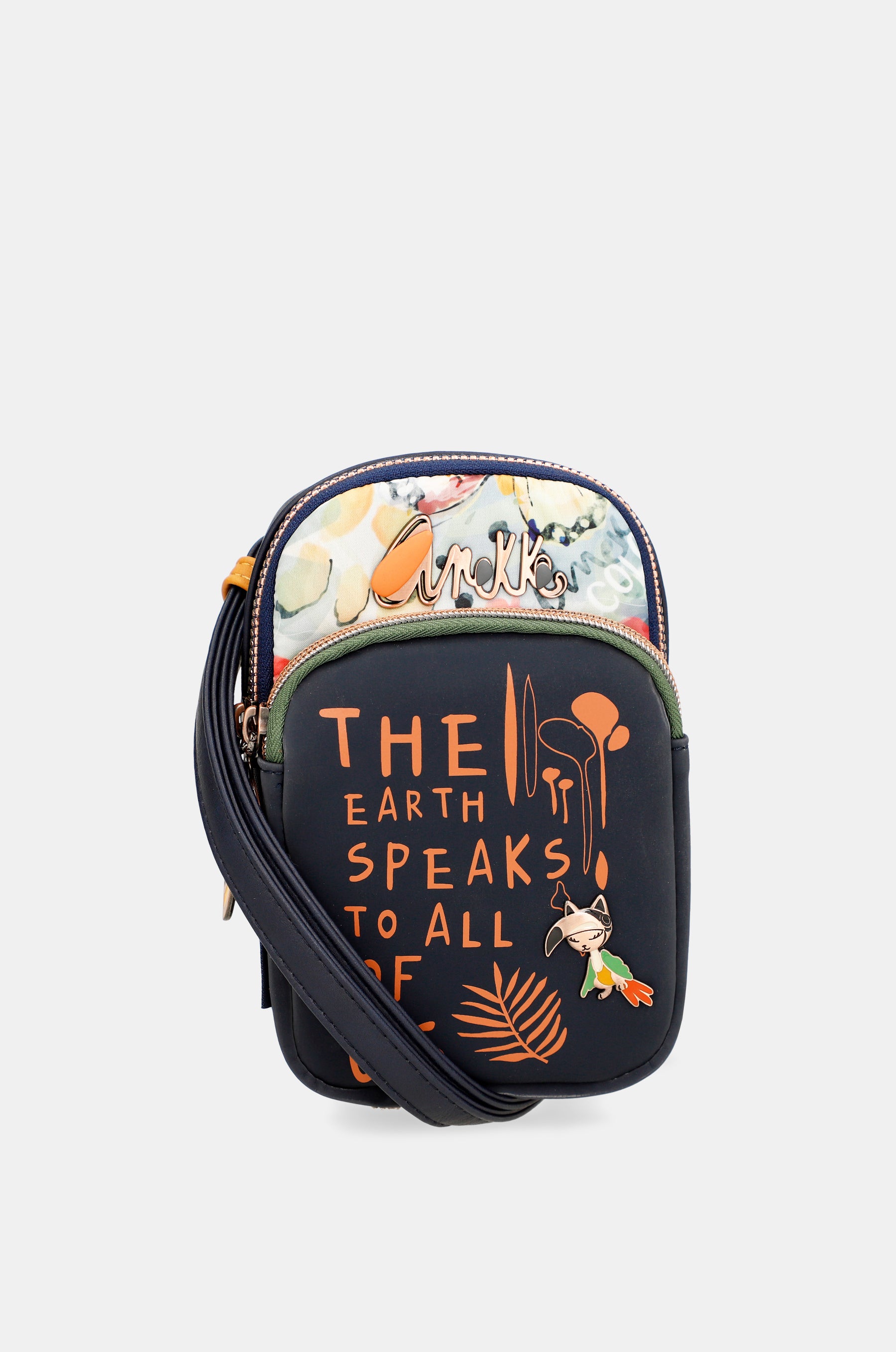 Nature Pachamama Navy Blue Mini Cossbody Bag