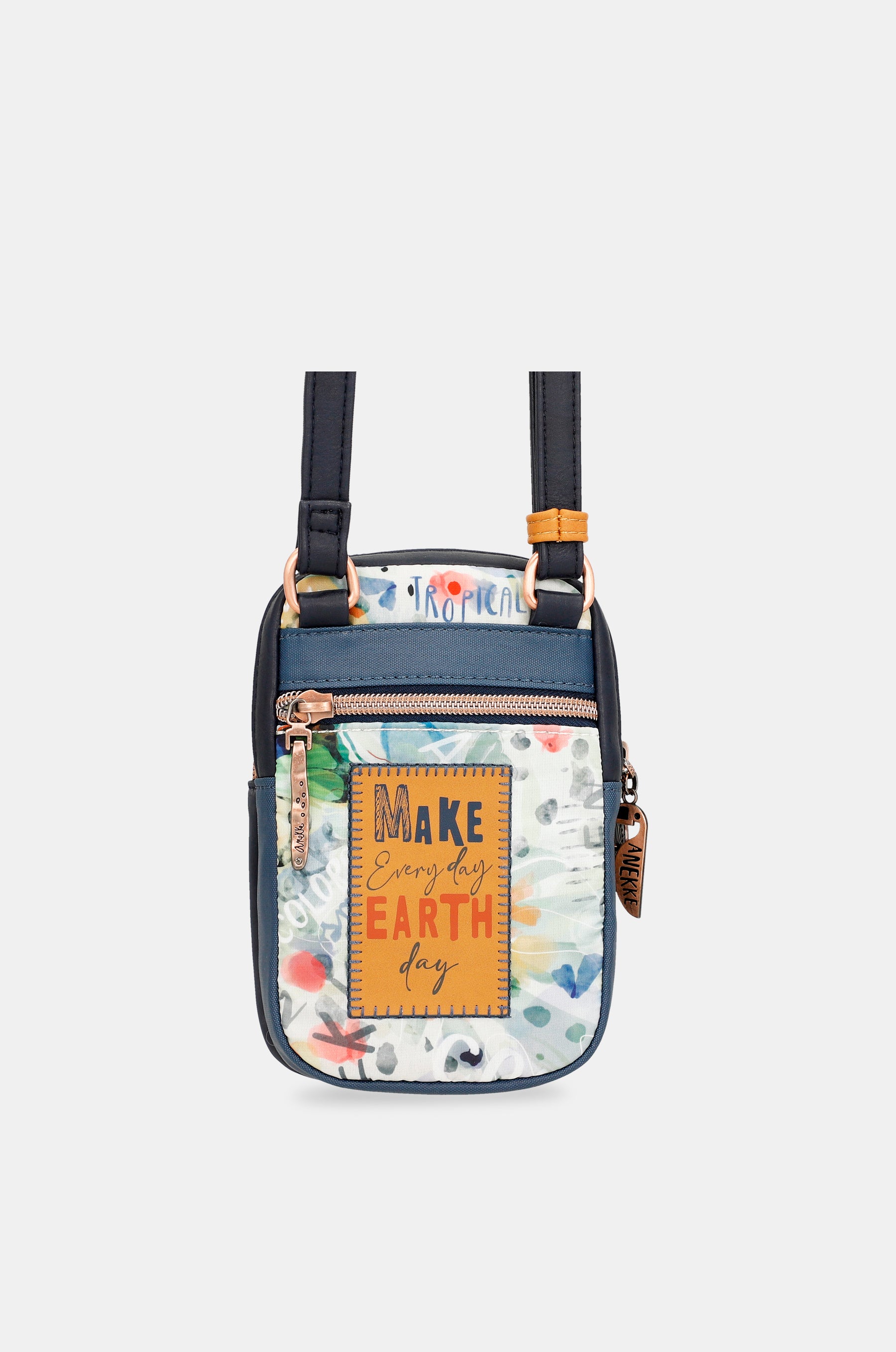 Nature Pachamama Navy Blue Mini Cossbody Bag