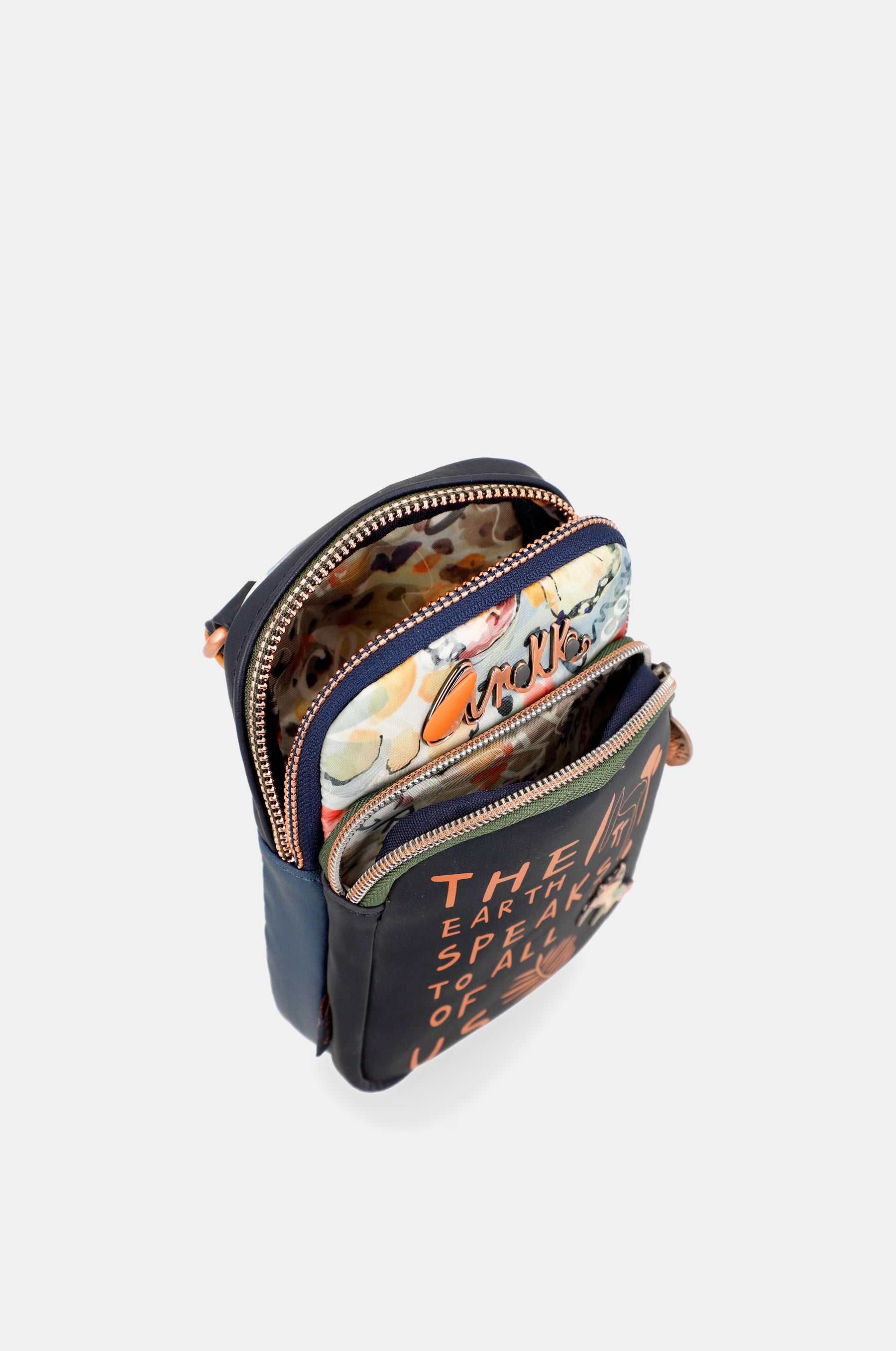Nature Pachamama Navy Blue Mini Cossbody Bag