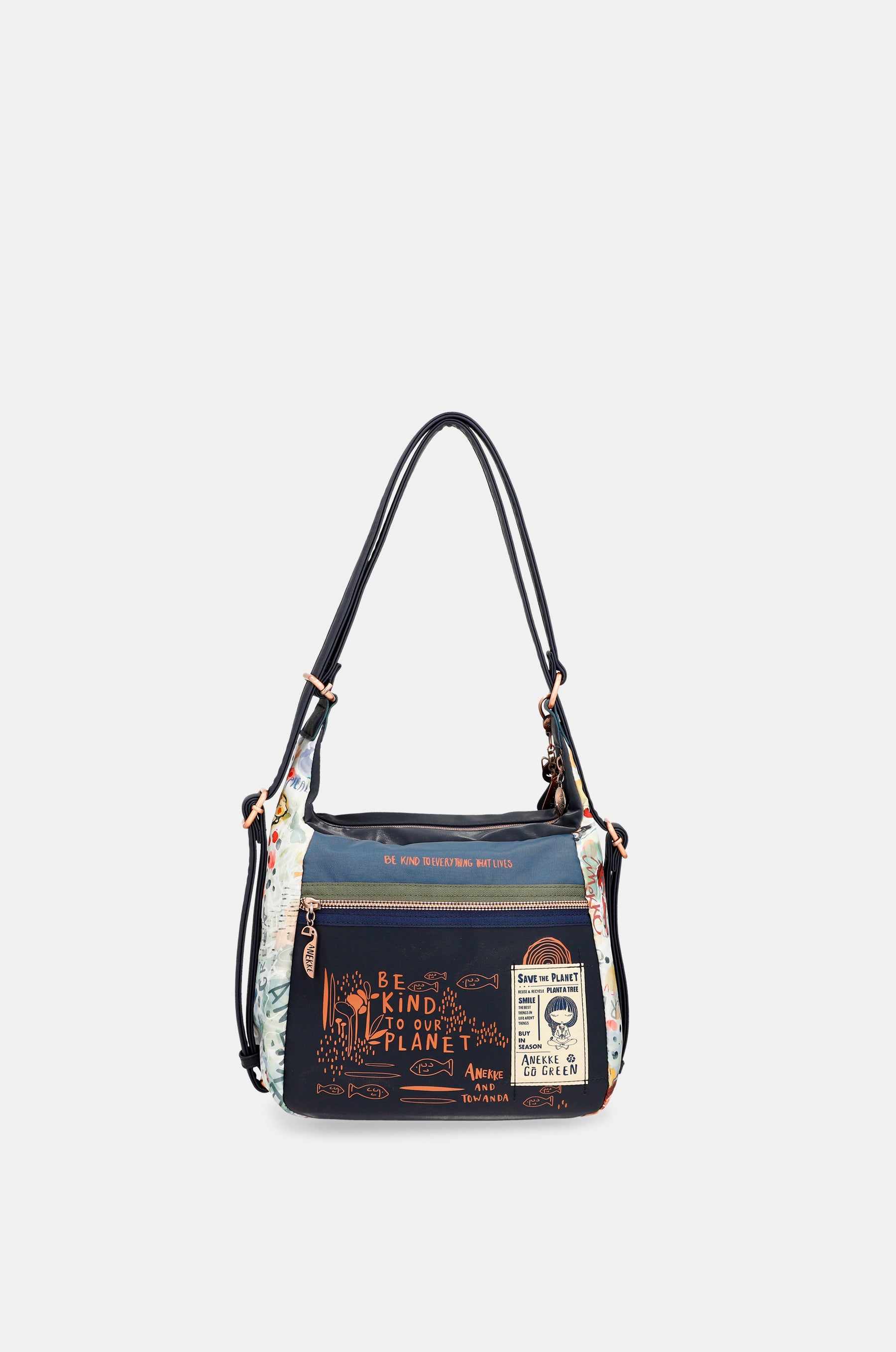 Nature Pachamama convertible Cossbody Band dans un sac à dos