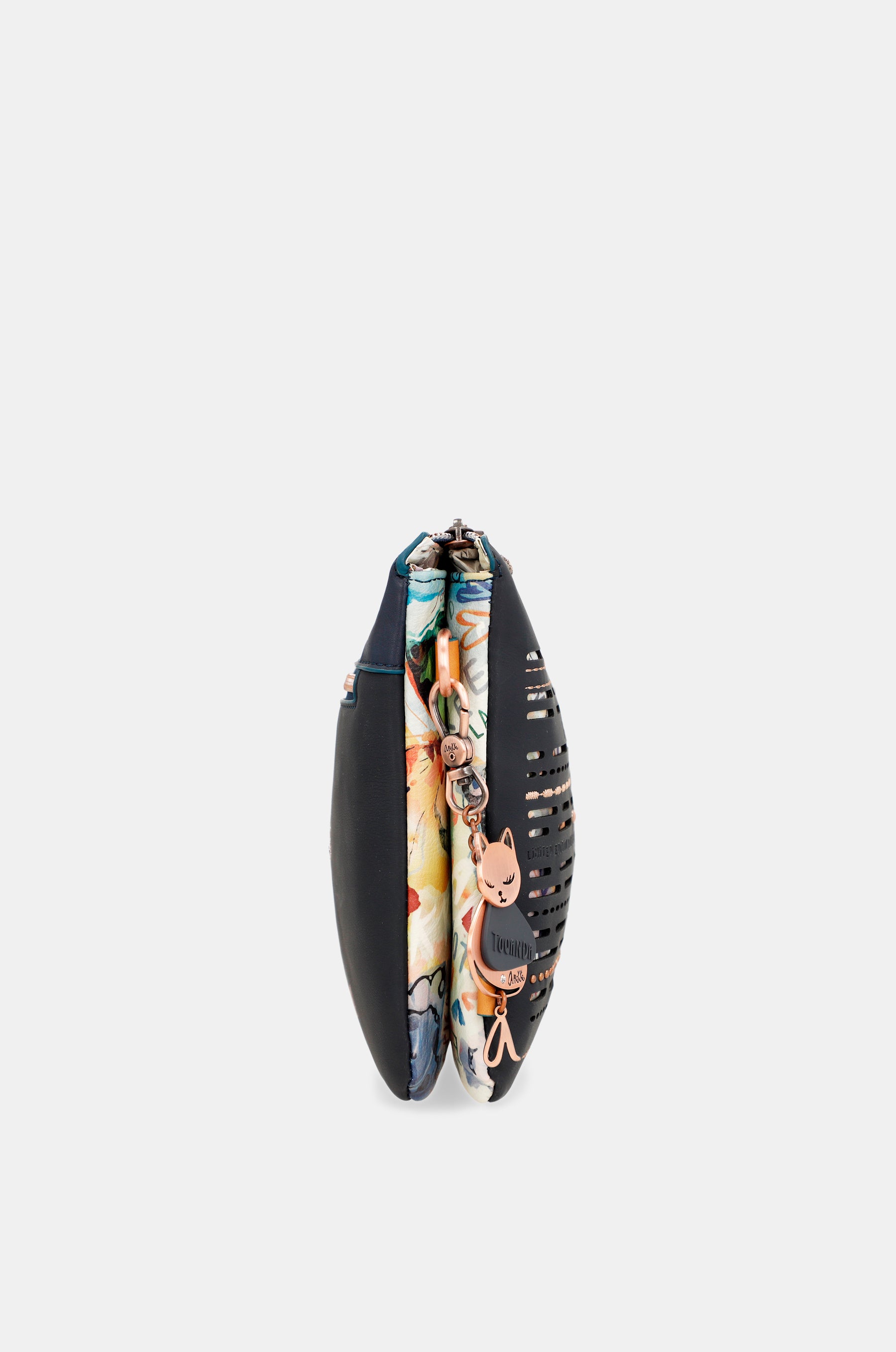 Nature Pachamama Navy Blue Crossbody Sac avec 2 compartiments