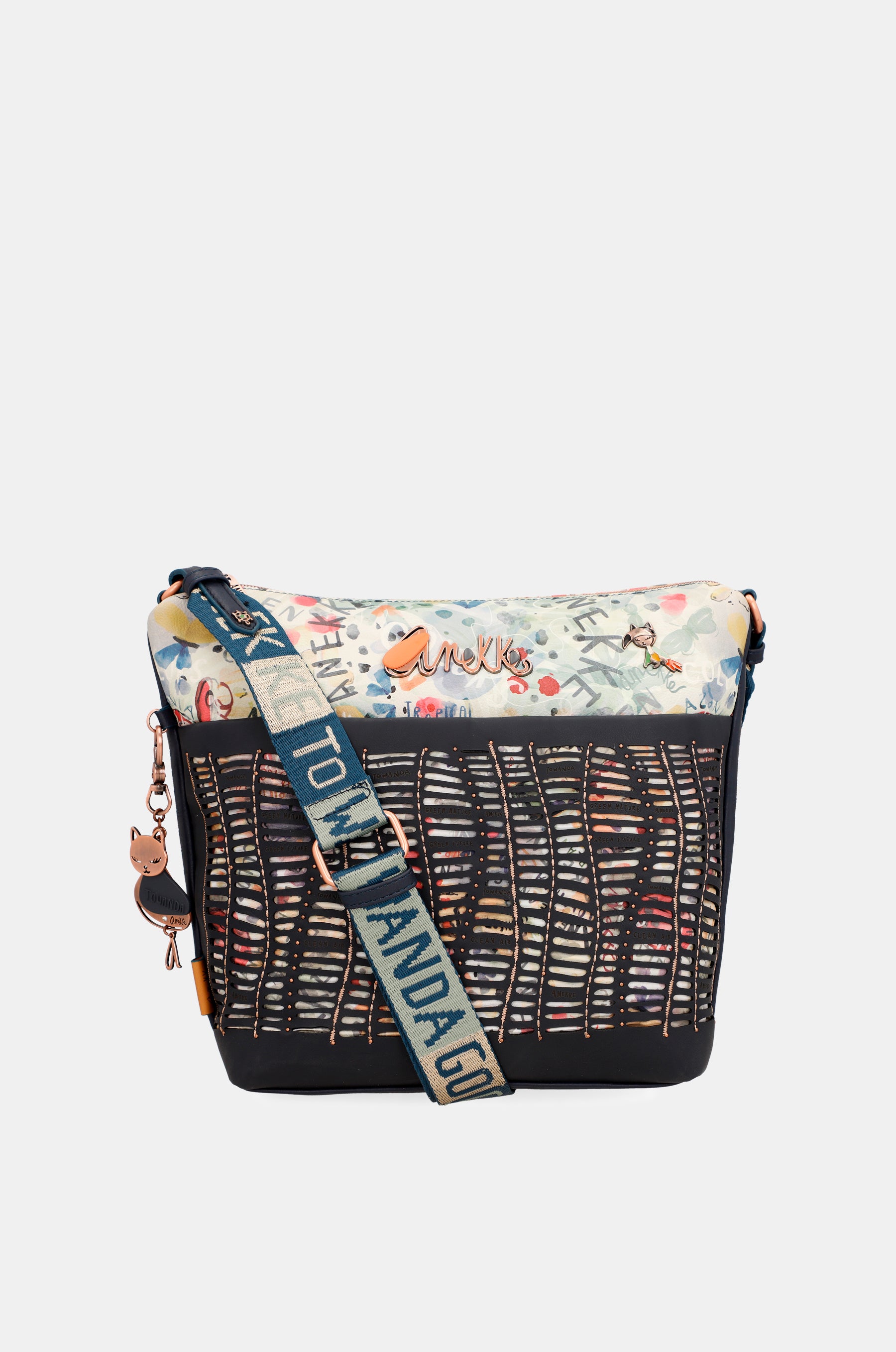 Nature Pachamama Navy Blue grand sac crossbody