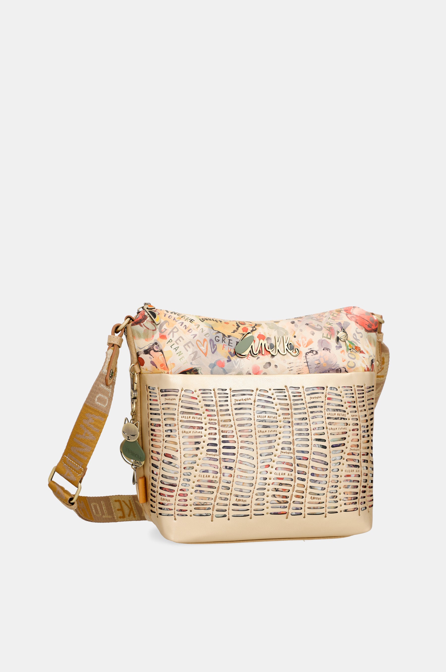 Nature Pachamama Golden Crossbody Bag Anekke