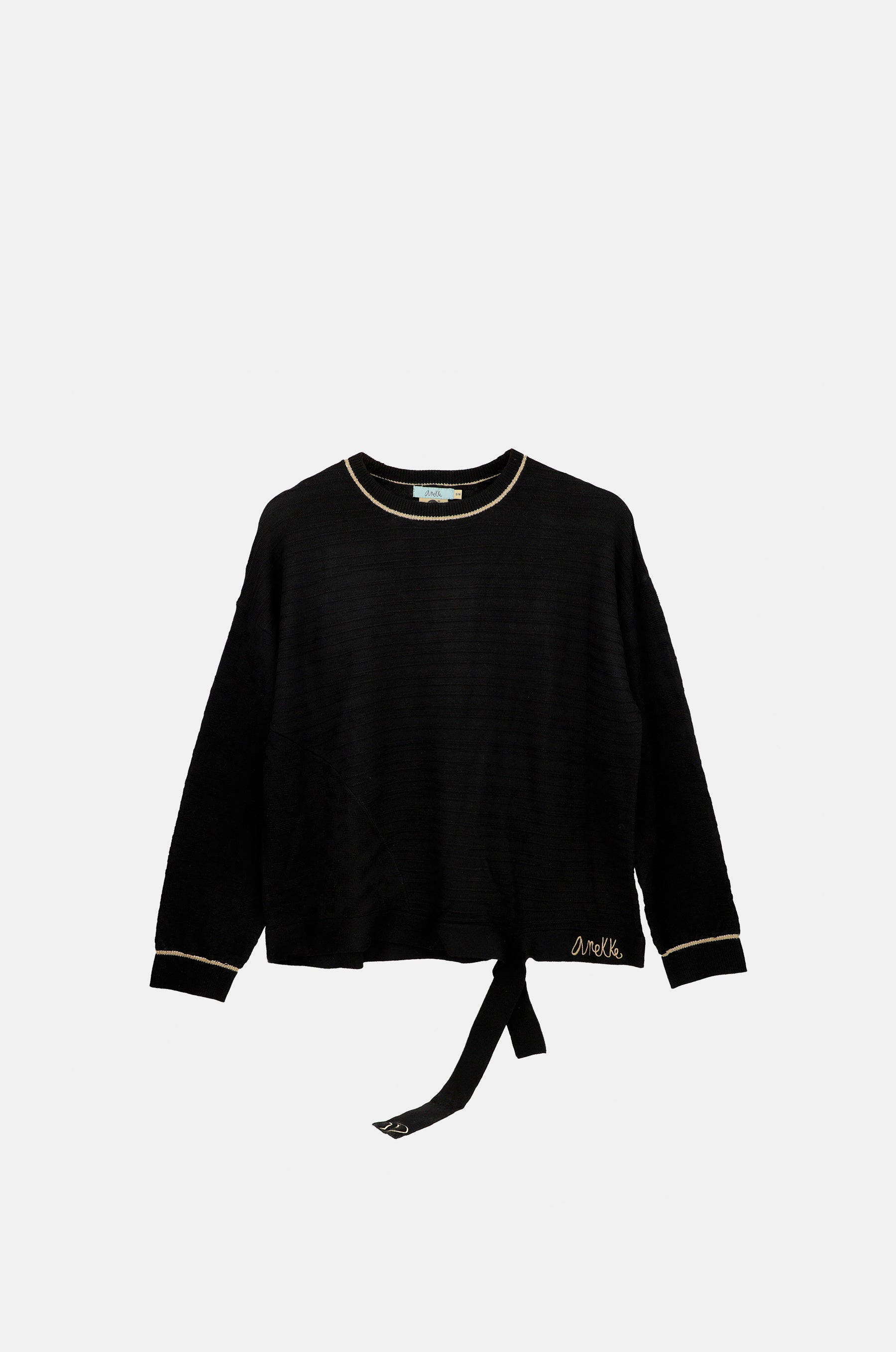 Pull Shōen col rond noir