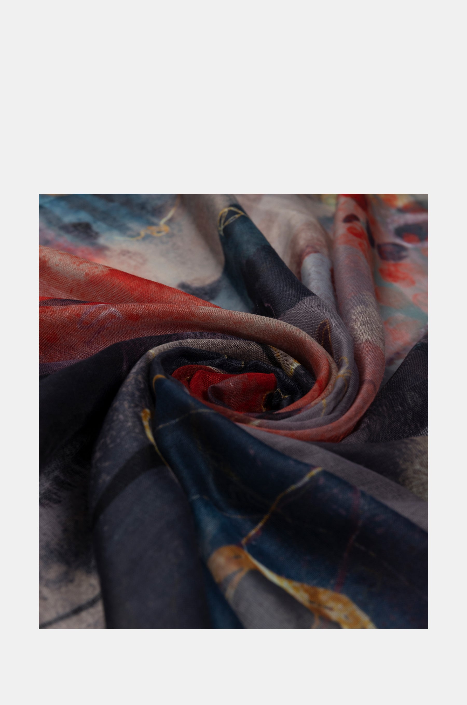 Foulard rougeâtre Palette
