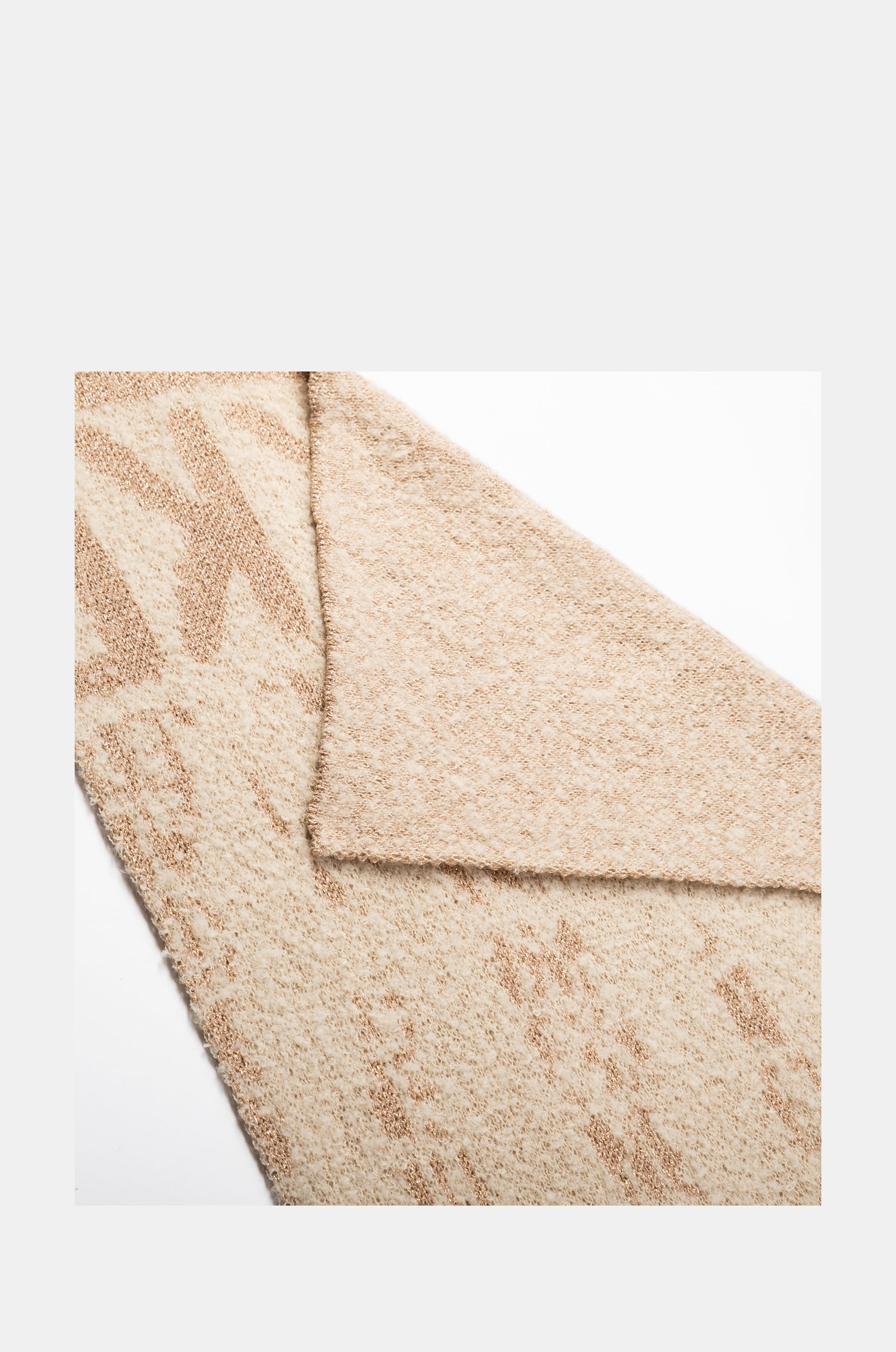 Écharpe logomania beige