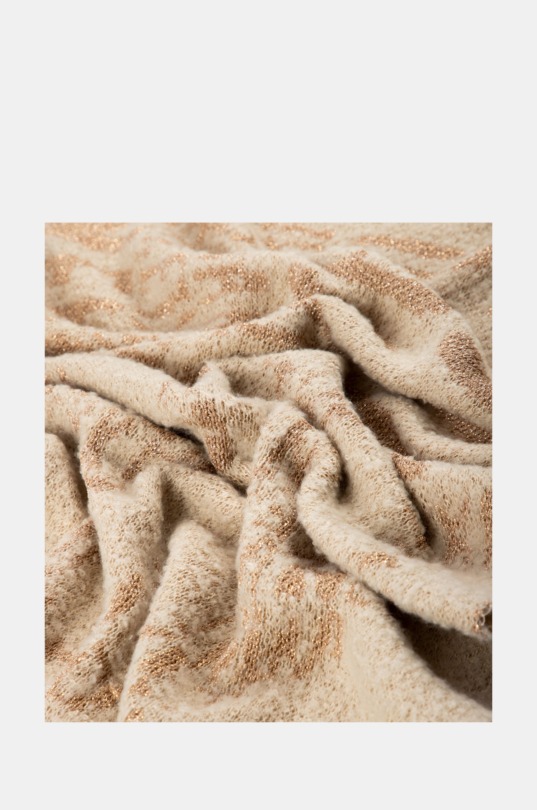 Écharpe logomania beige