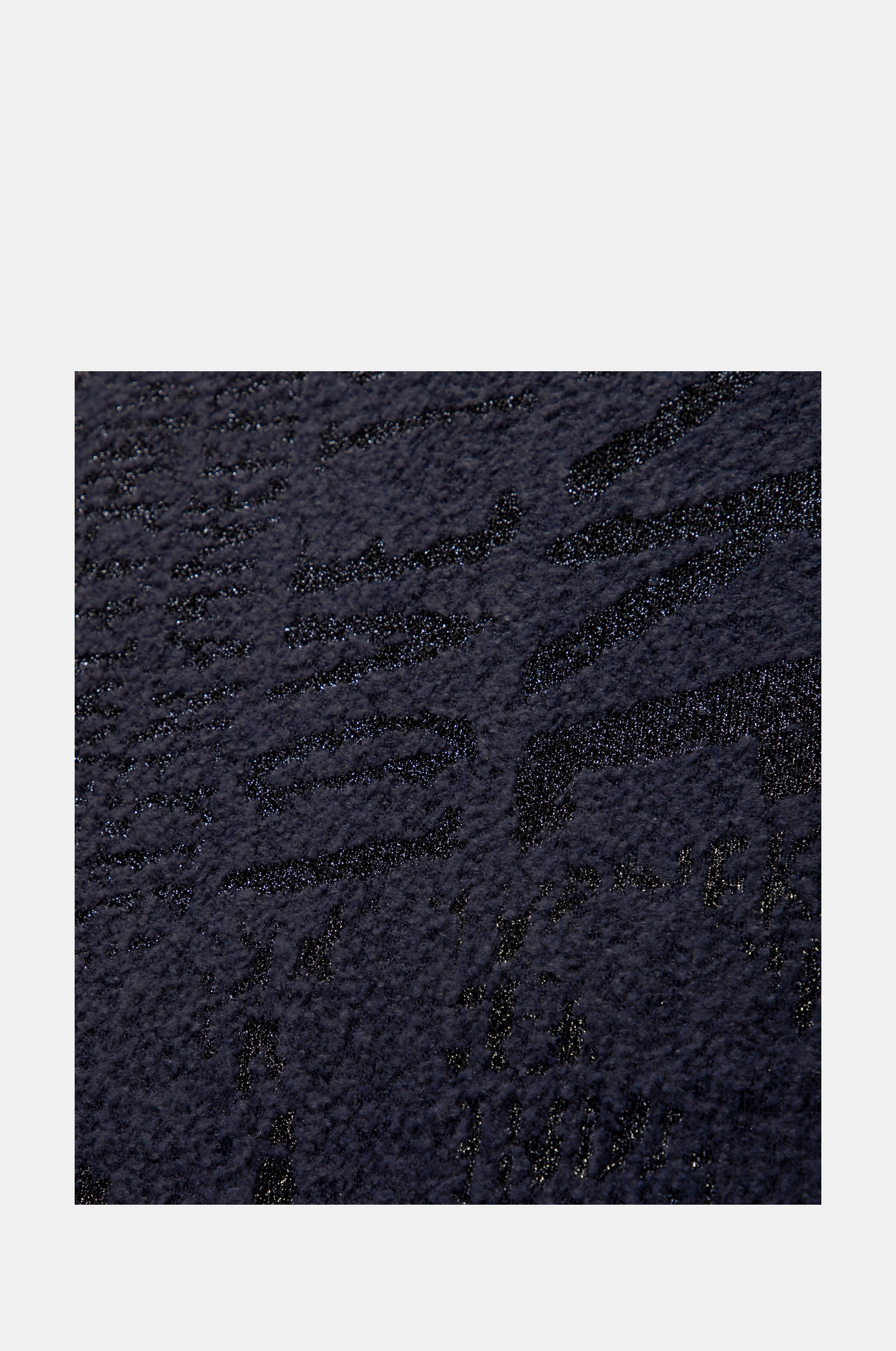 Écharpe logomania bleu marine