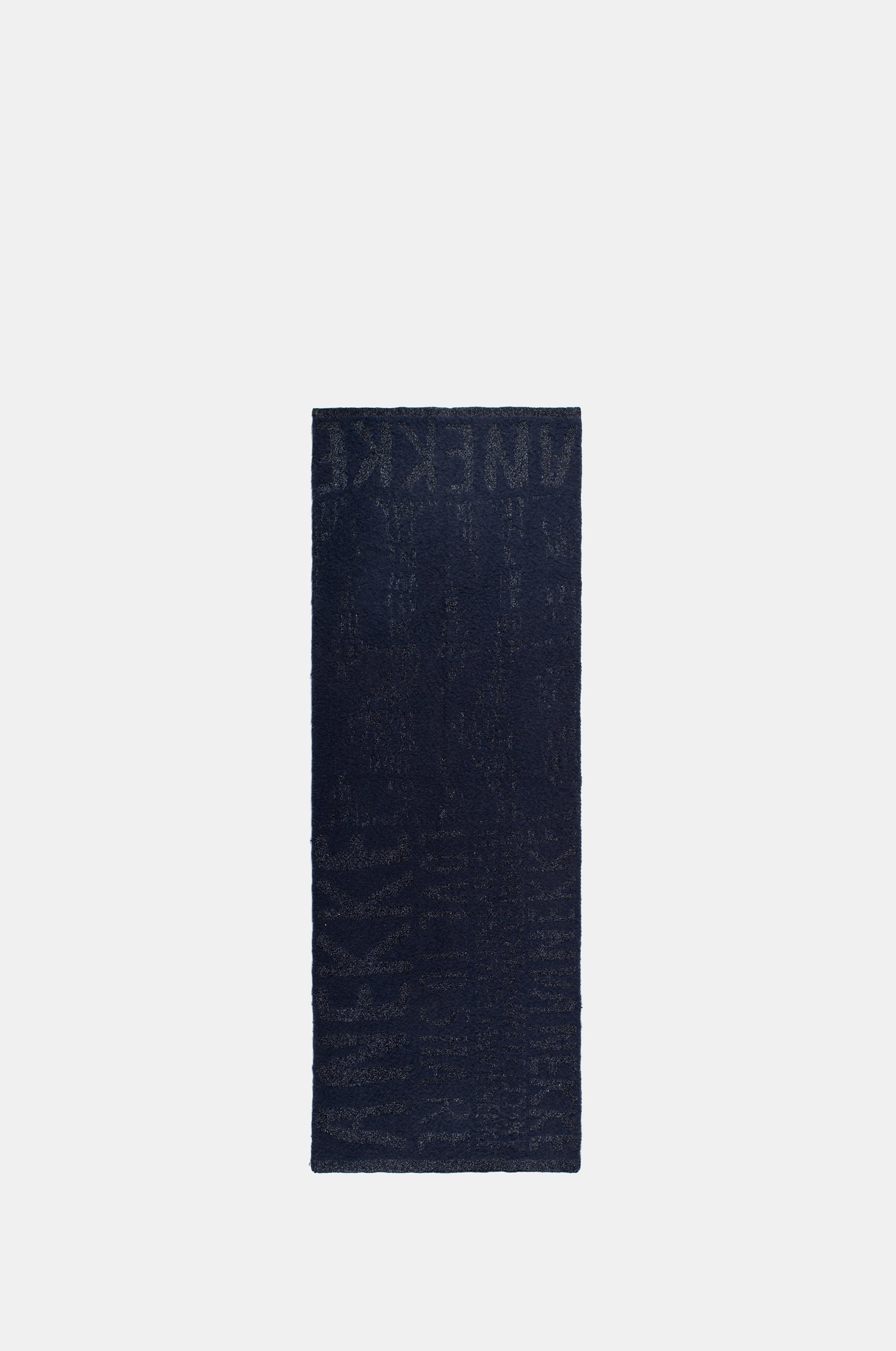 Écharpe logomania bleu marine