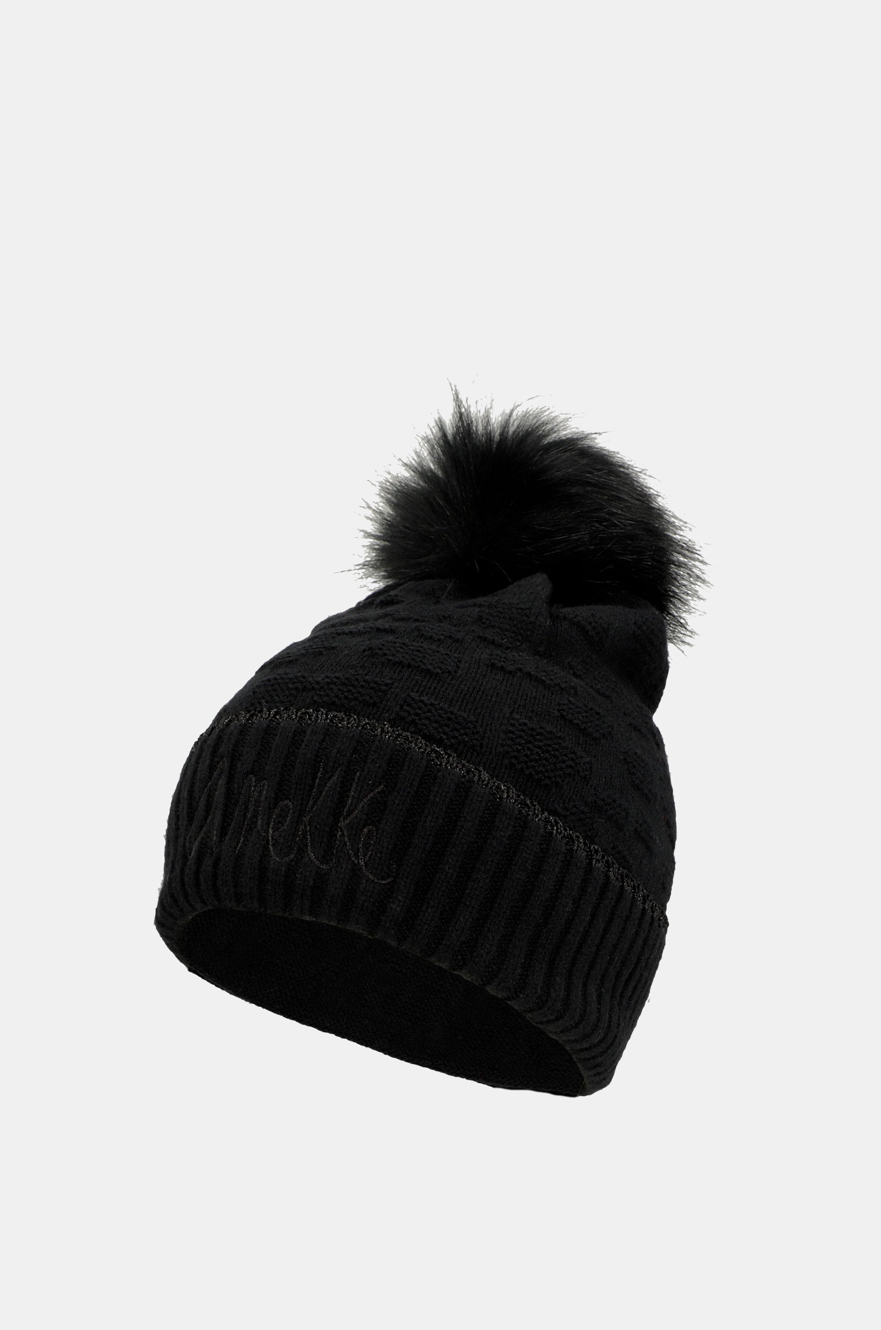 Chapeau Shodō en tricot noir