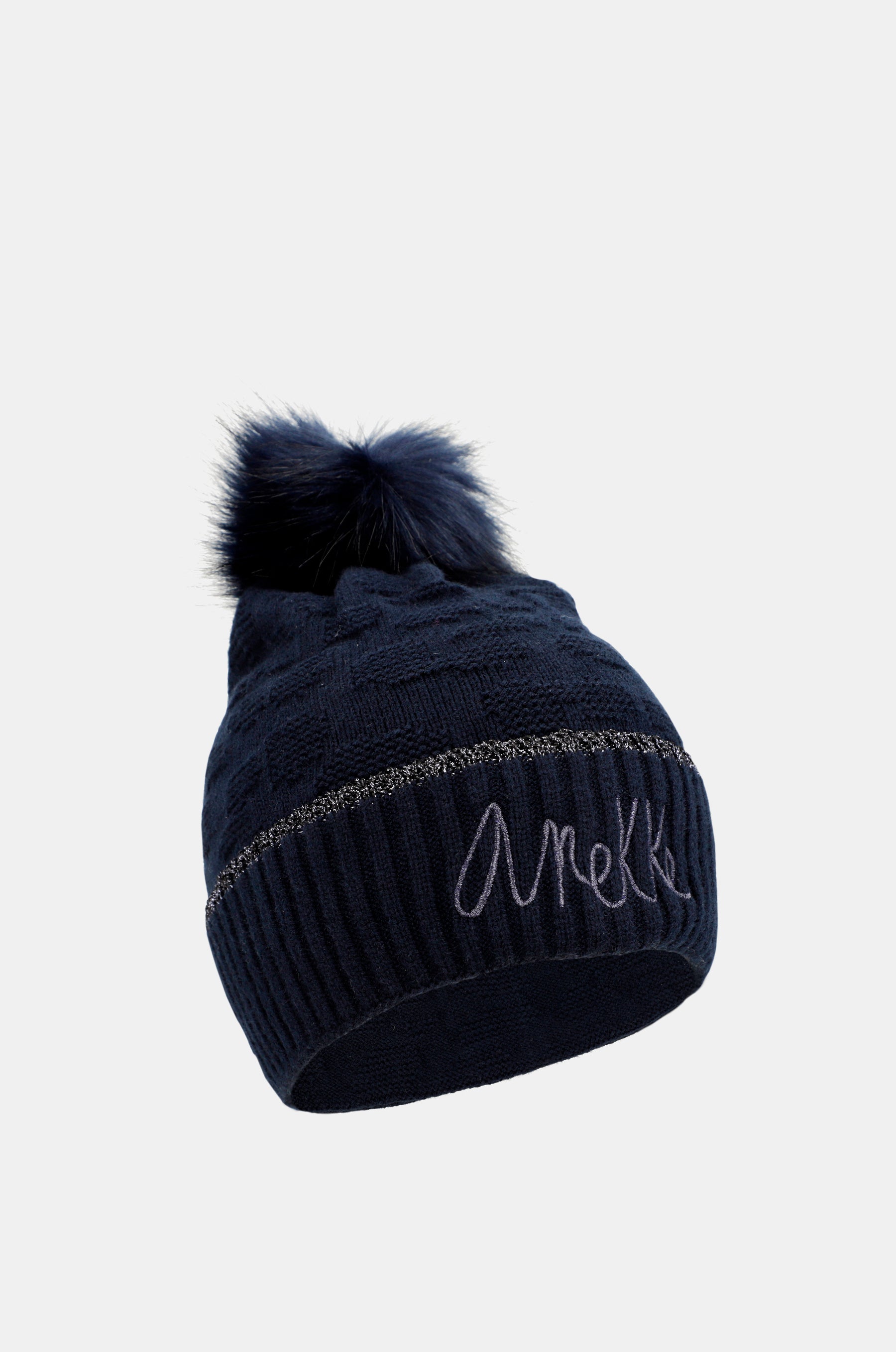 Chapeau Shodō en tricot bleu marine