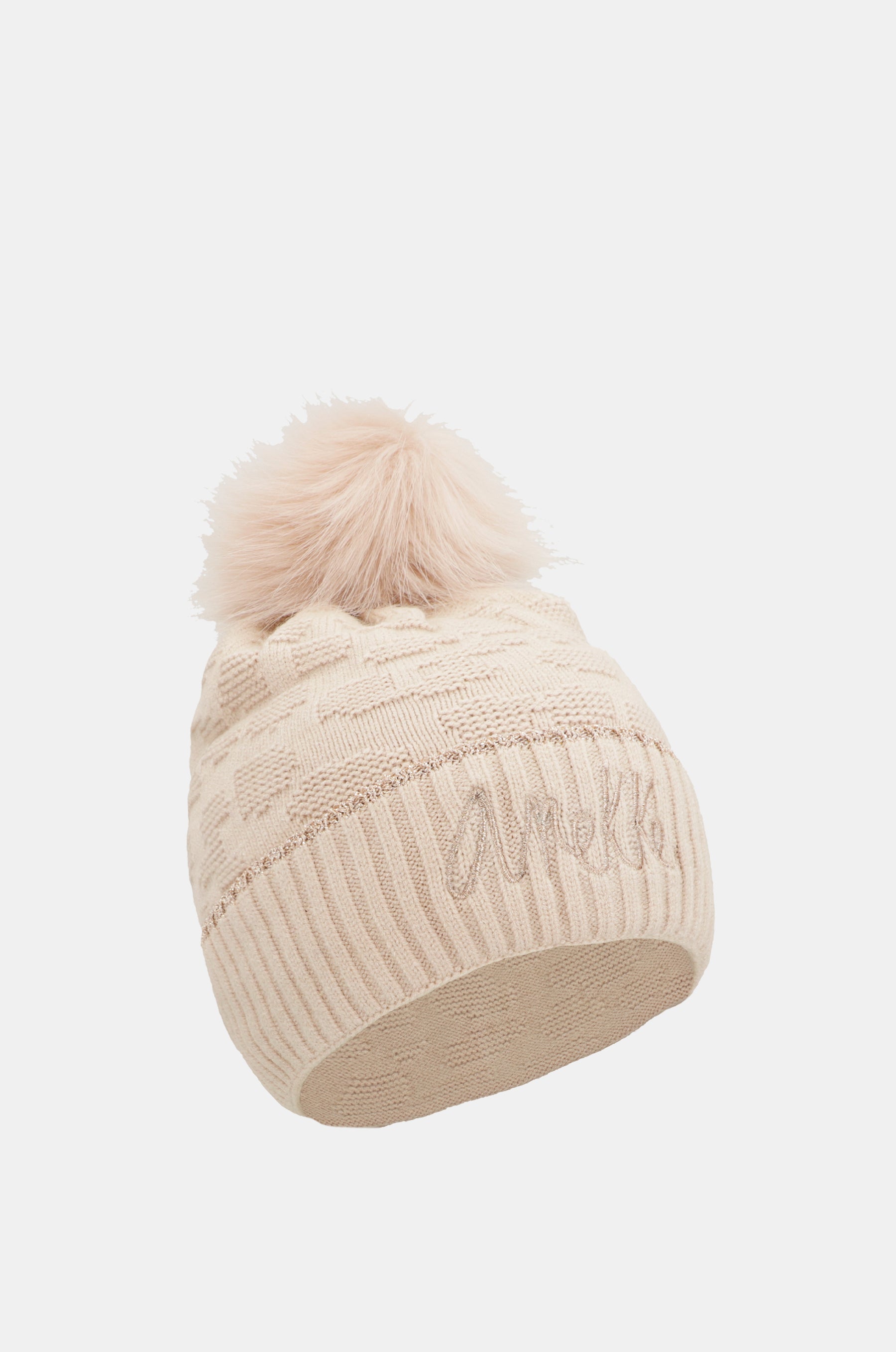 Chapeau Shodō en tricot beige