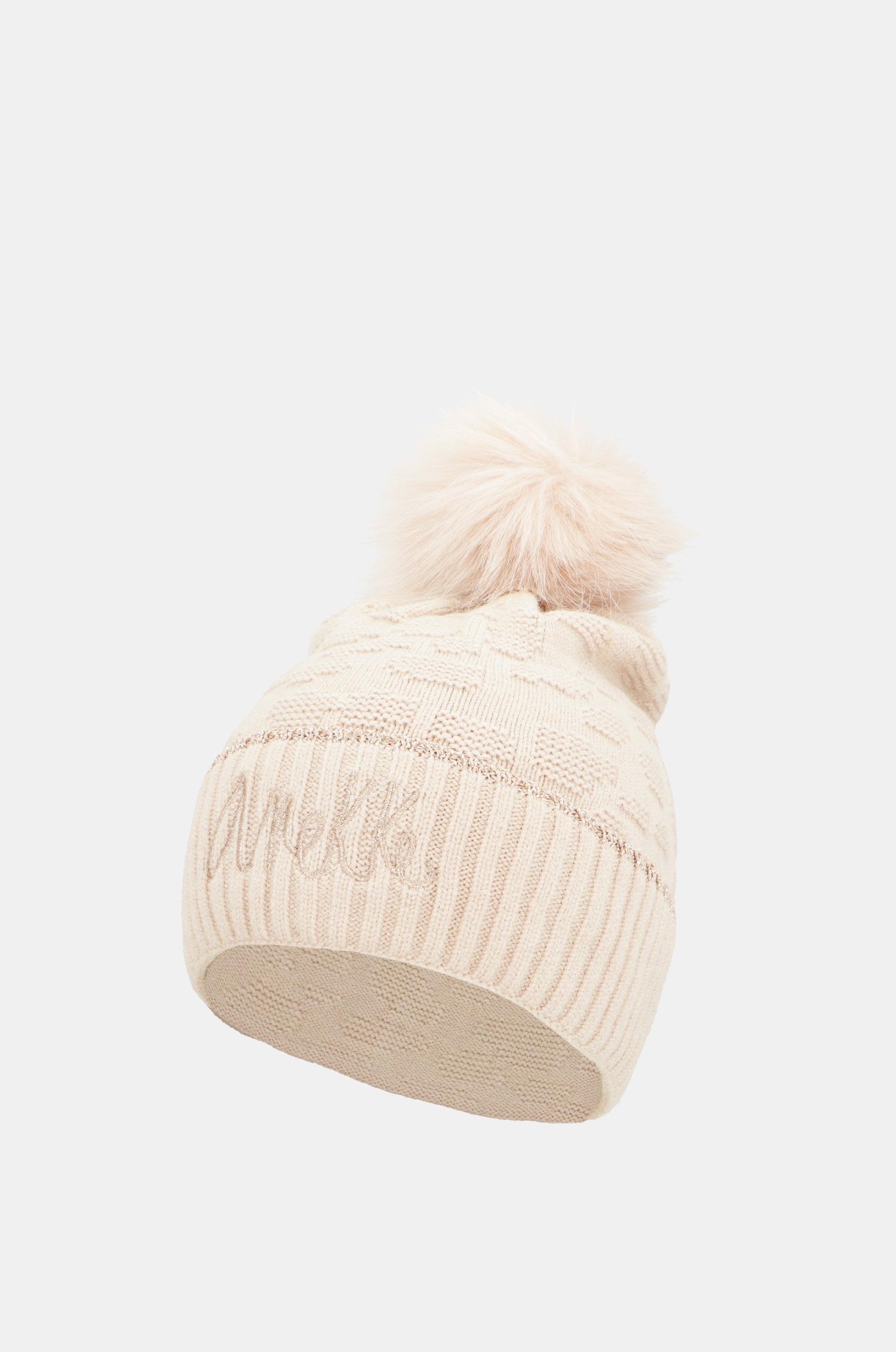 Chapeau Shodō en tricot beige