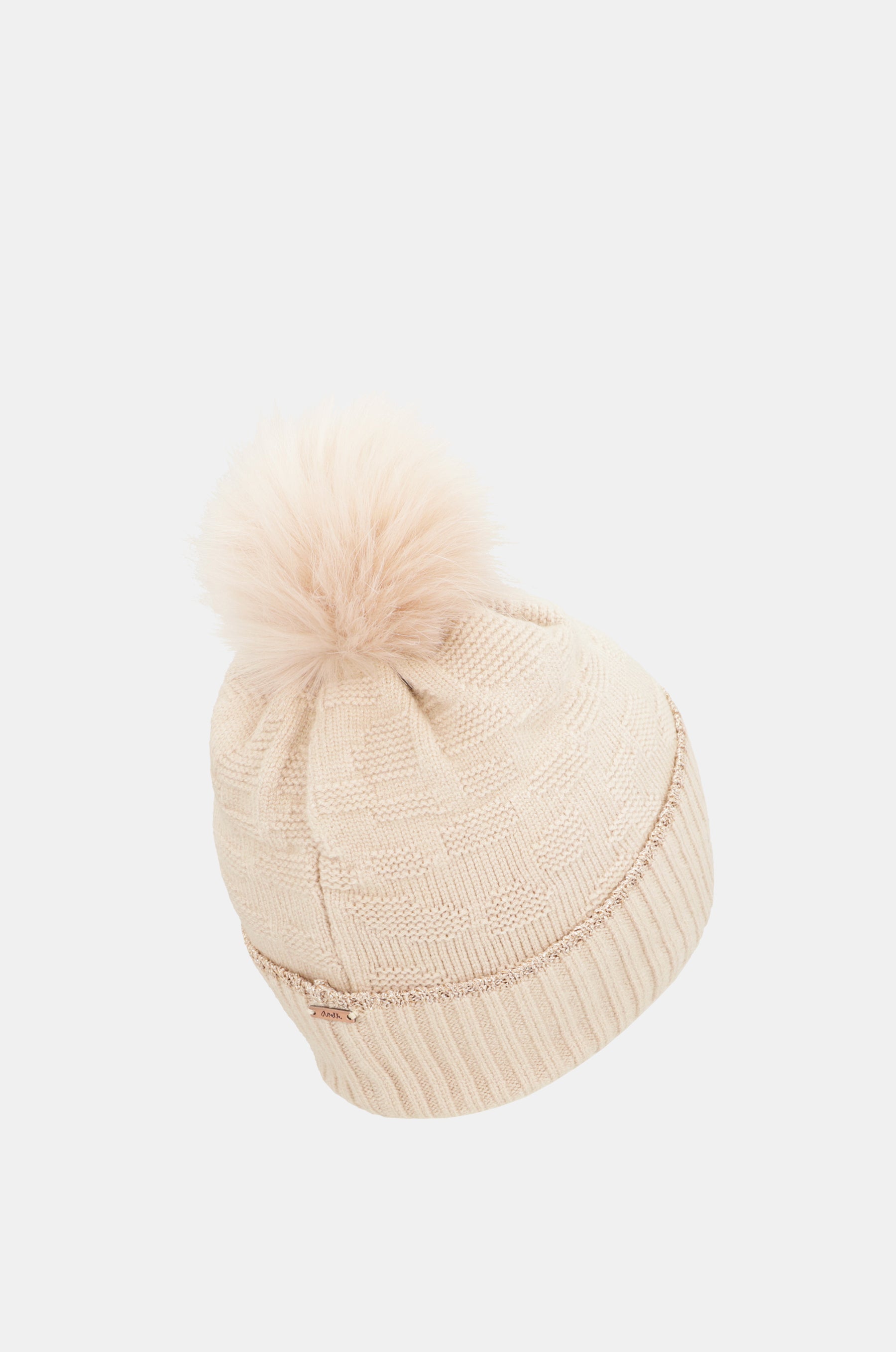 Chapeau Shodō en tricot beige