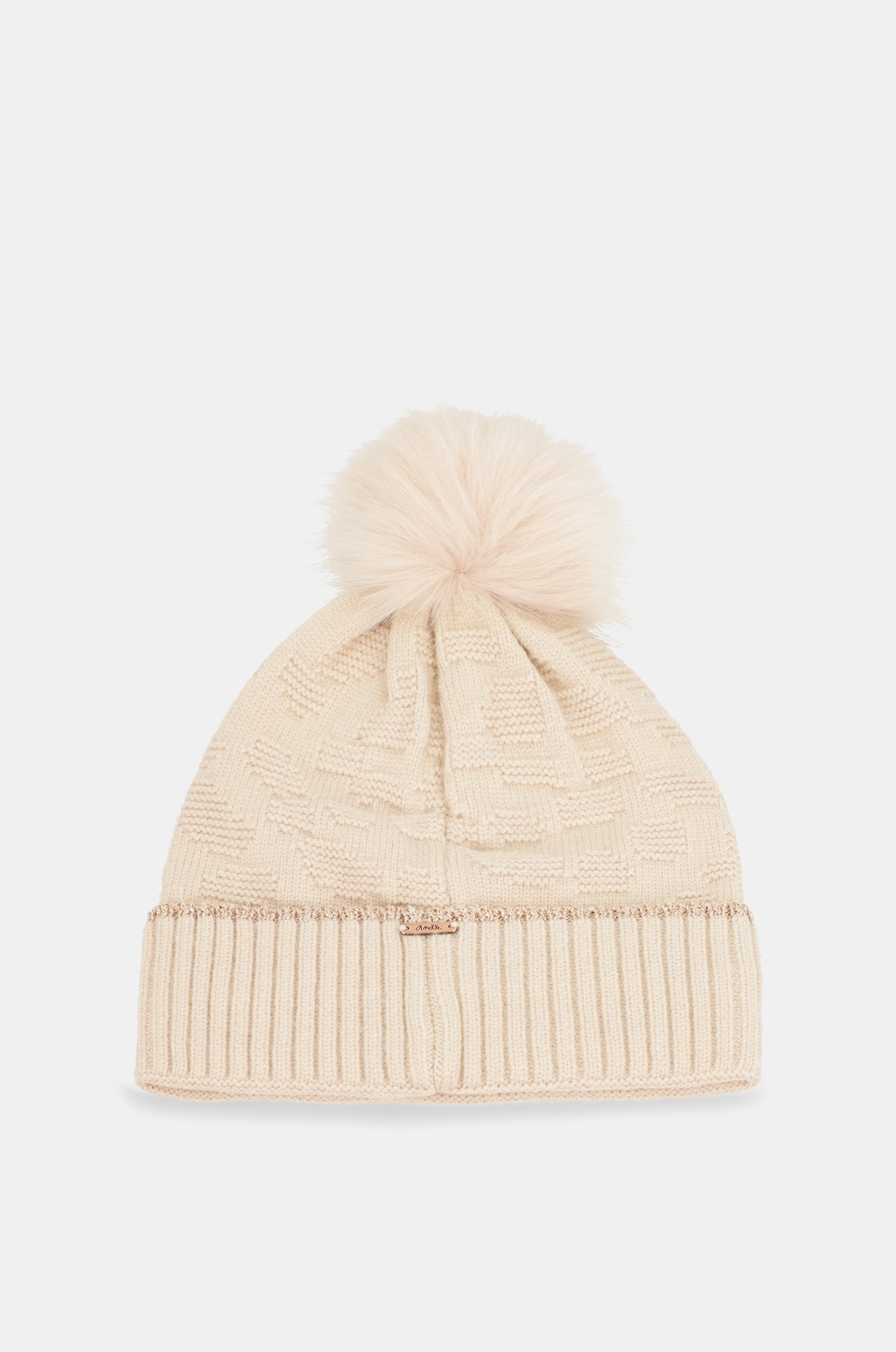 Chapeau Shodō en tricot beige