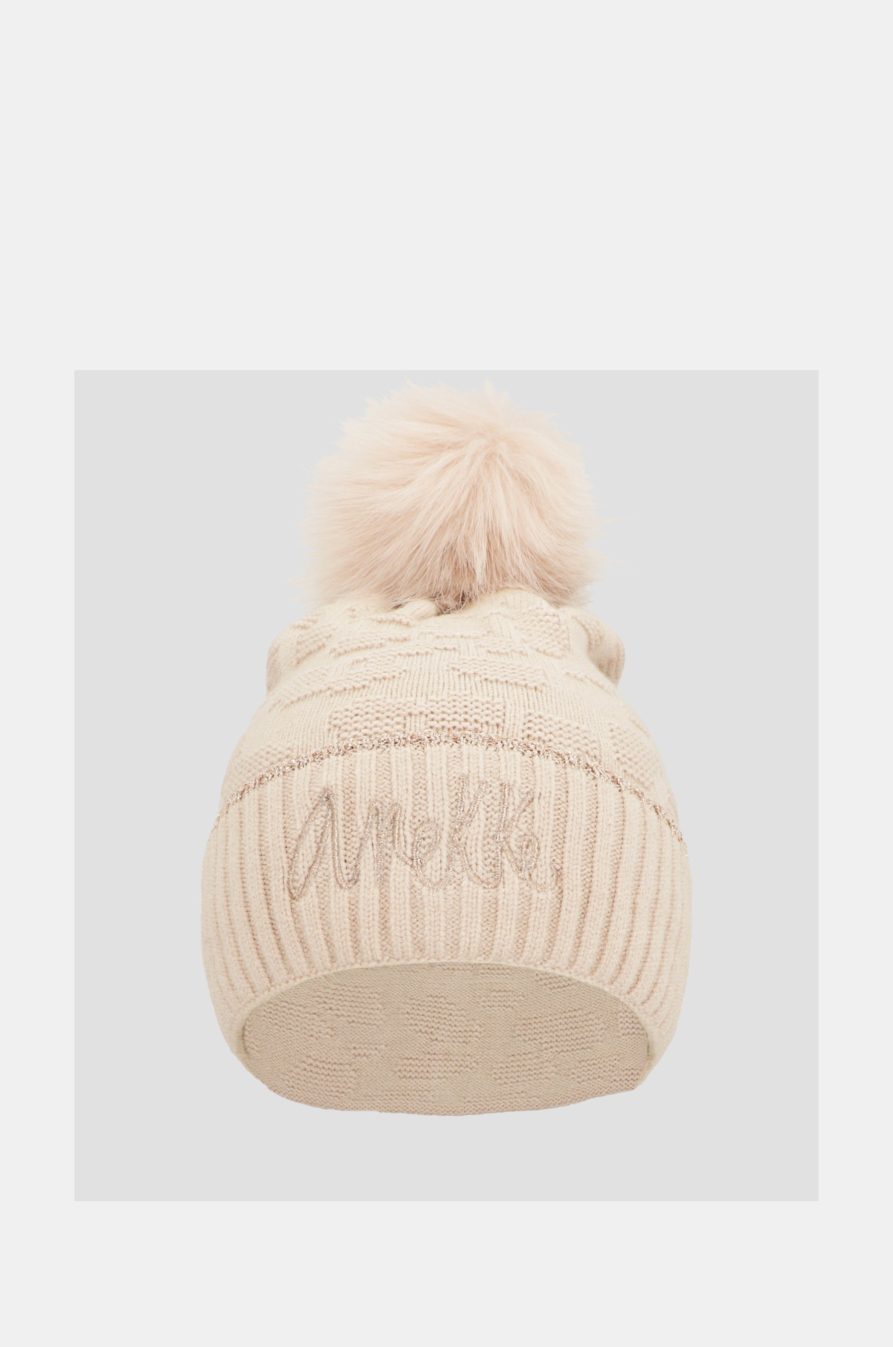 Chapeau Shodō en tricot beige
