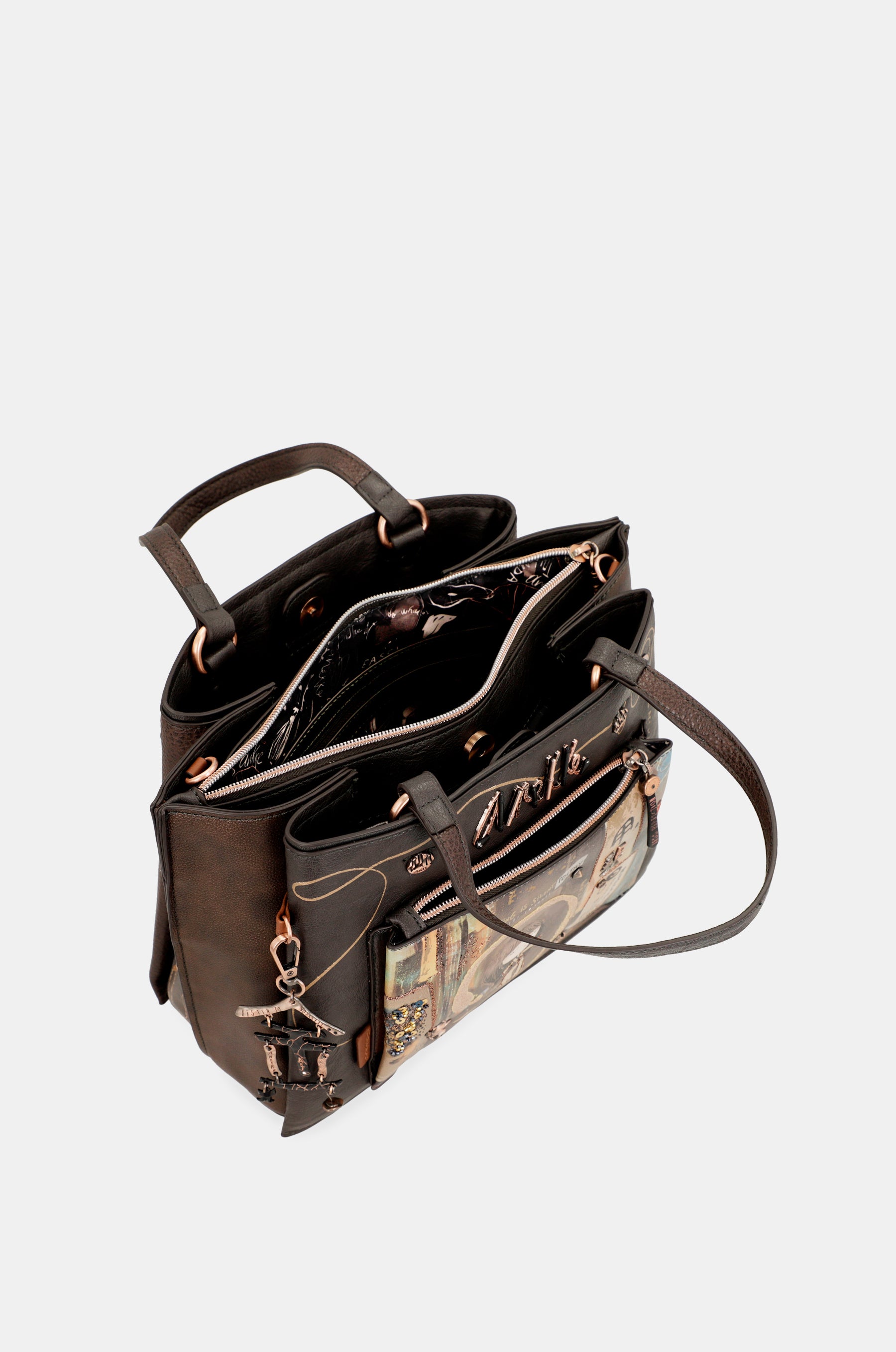 SHōen Brown Tote avec bandoulière