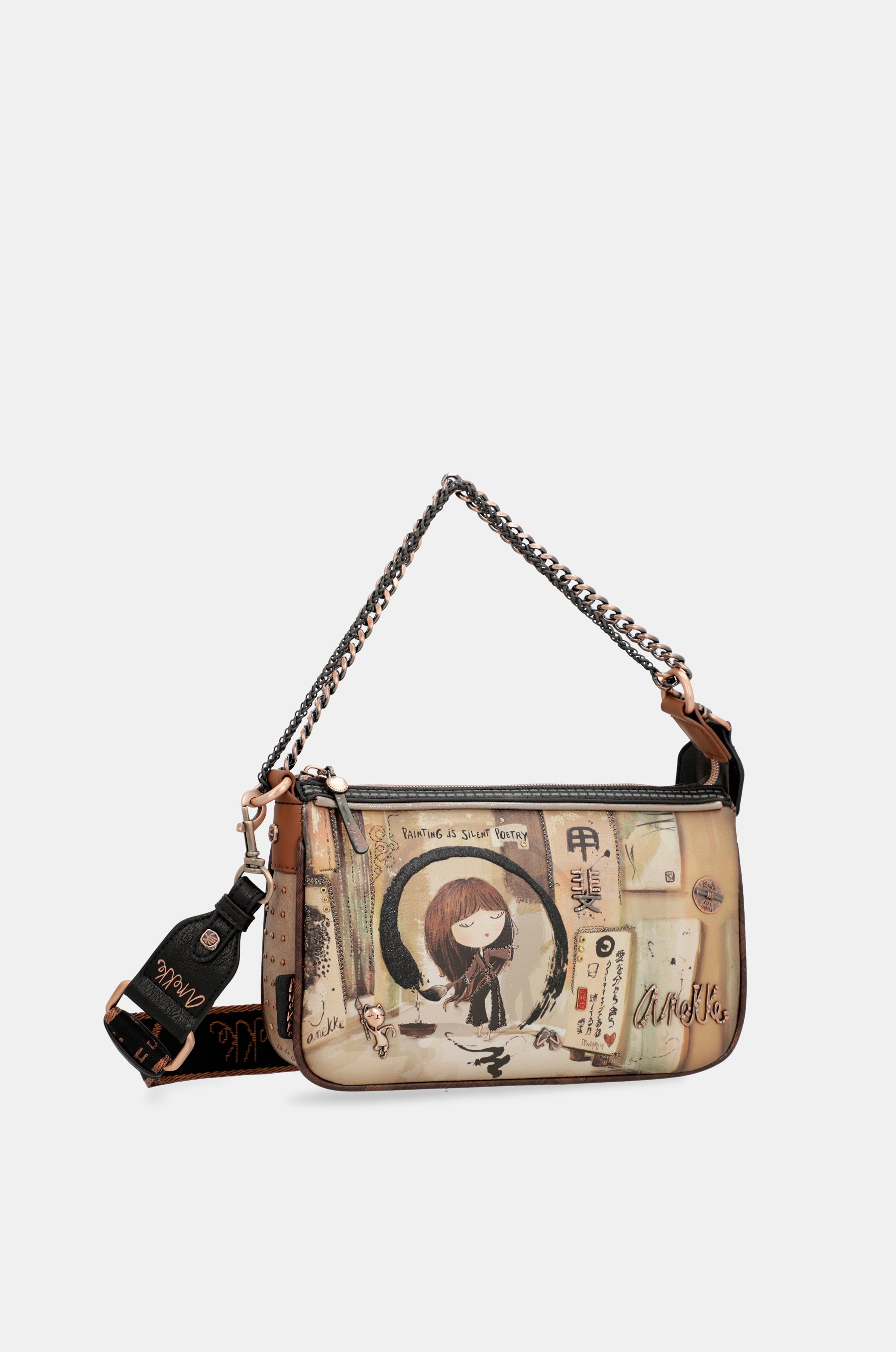 Sac de baguette de poignée en métal shōen