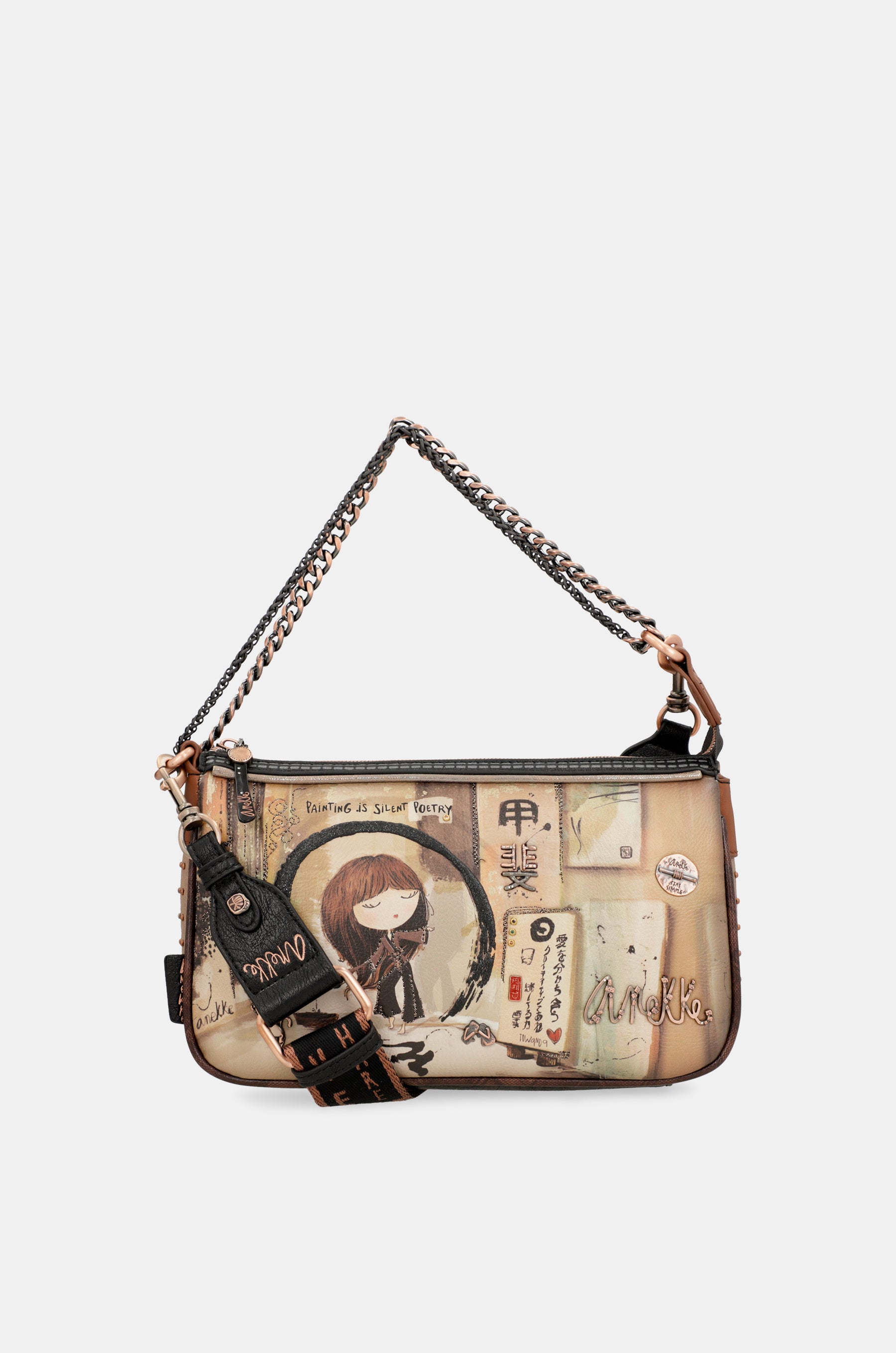 Sac de baguette de poignée en métal shōen