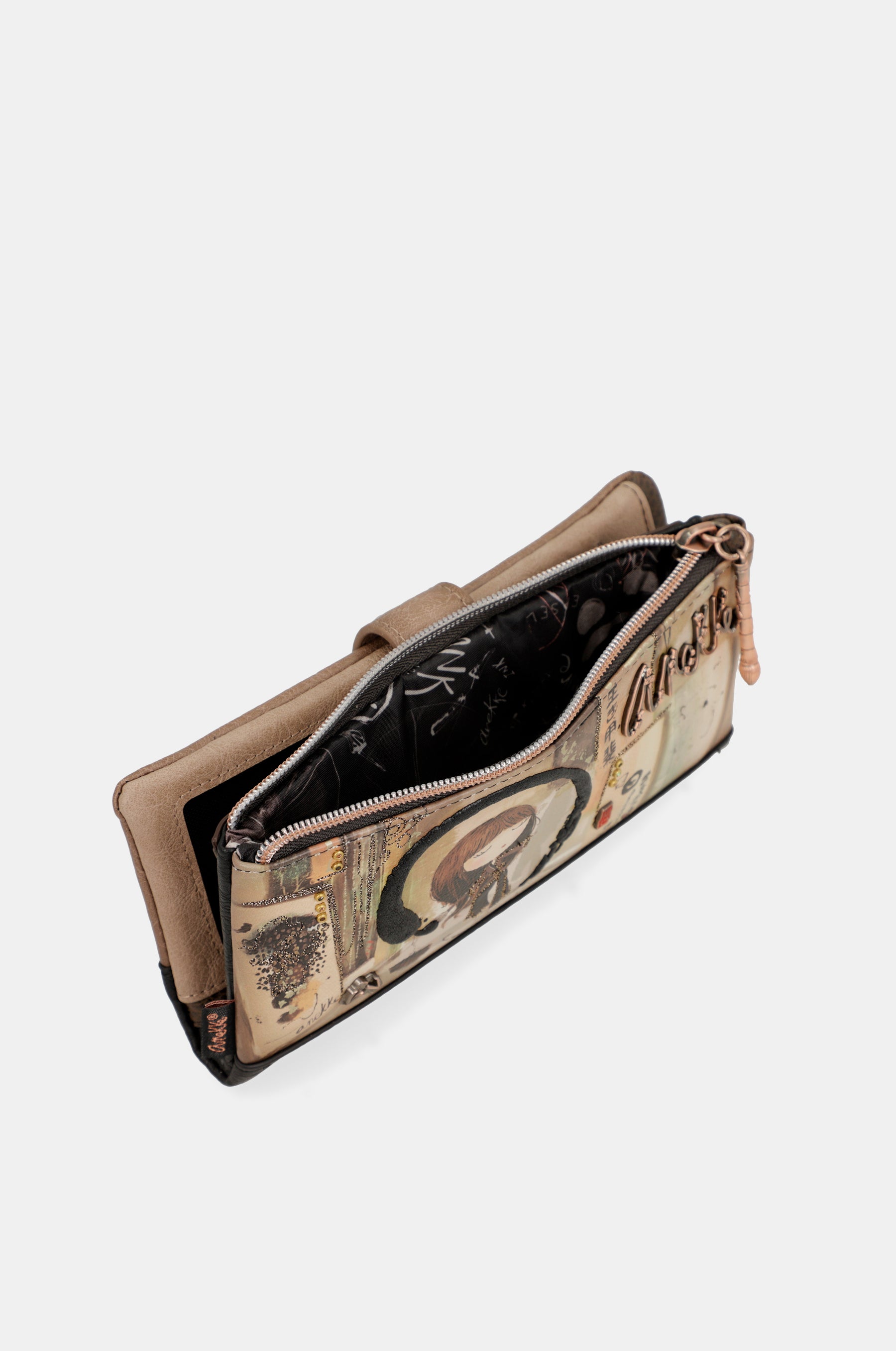 Shōen shōen grand portefeuille RFID flexible noir